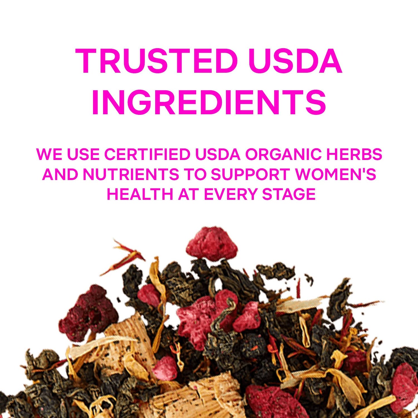 USDA Organic Fertility Tea for Men and Women - 40 Delicious Biodegradable Sachets - Tea Secrets