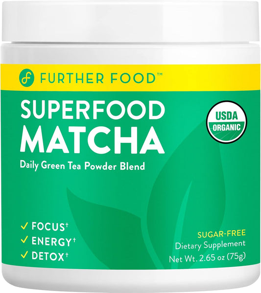 USDA Organic Japanese Matcha Green Tea Powder - Natural Energy Boost with Antioxidants for Immune Support - 30 Servings