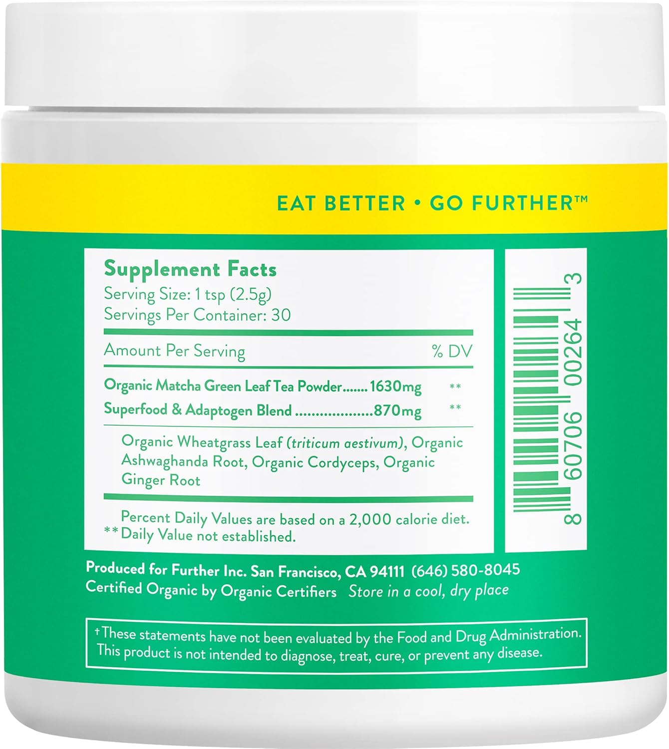 USDA Organic Japanese Matcha Green Tea Powder - Natural Energy Boost with Antioxidants for Immune Support - 30 Servings