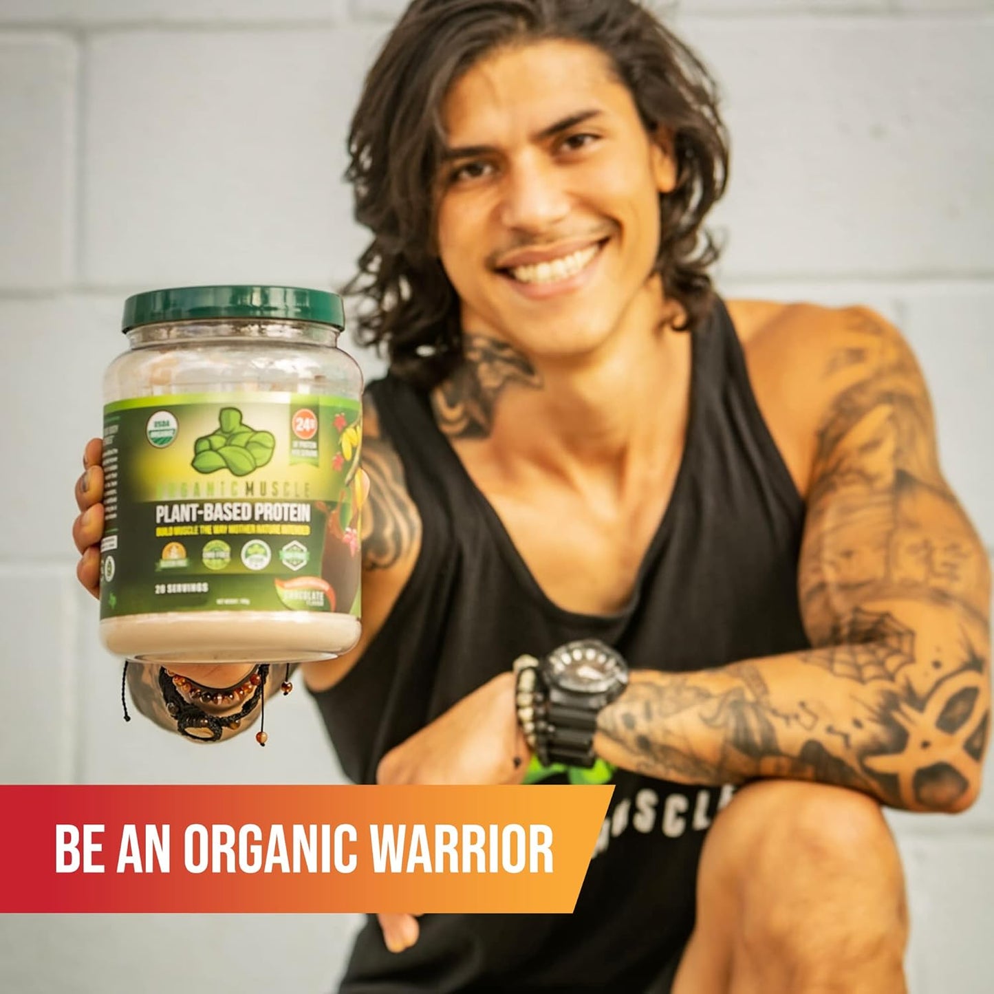 USDA Organic Muscle Vegan Greens and Reds Superfood Powder Bundle - Plant Based Red Juice & Green Juice for Energy, Focus, Digestion & Immune System Support - Non GMO (30 Servings)