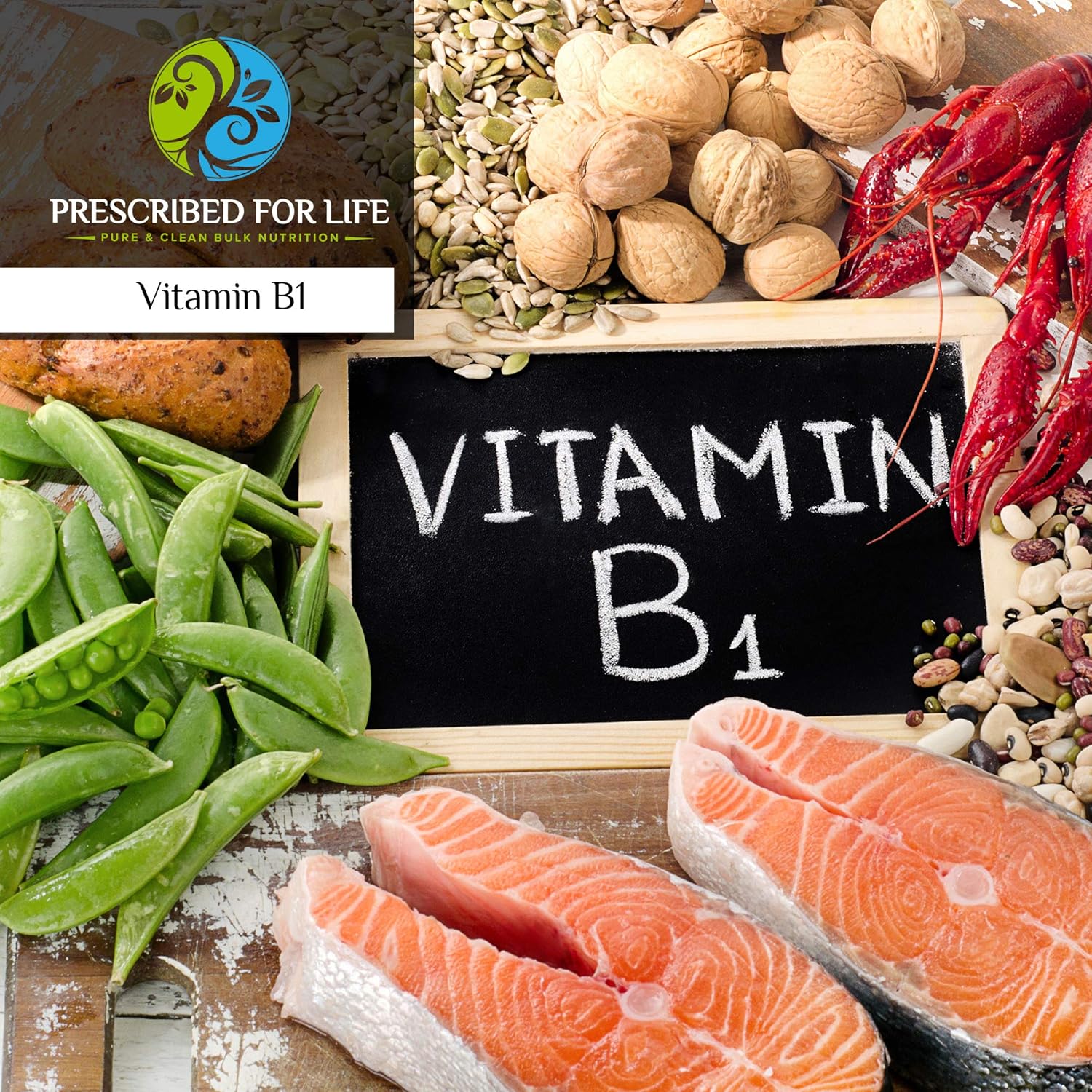 USP Grade Thiamine HCL Powder | B1 Vitamin Supplement for Health & Wellness | Vegan, Gluten Free, Non GMO | 25 kg / 55 lb