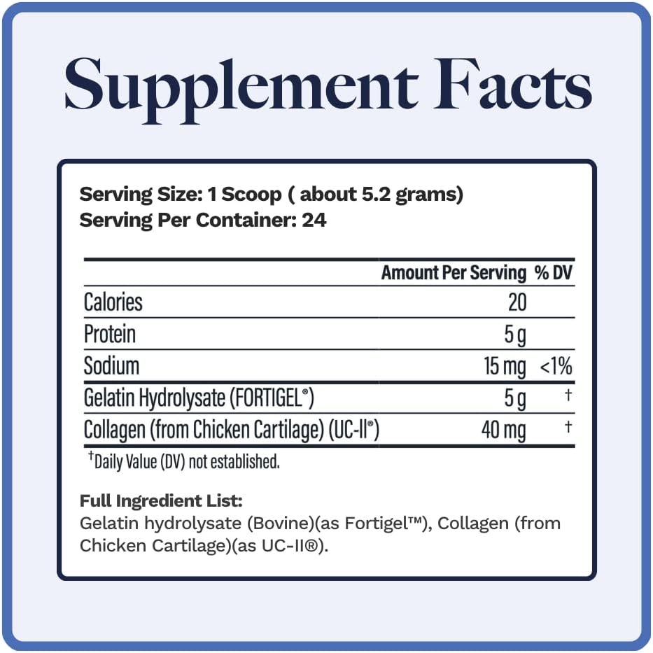 Utzy Naturals Coll-U-Gen Joint Support Supplement Powder | Fortified with UC-II® & Fortigel® | Unflavored | 30 Servings - BoostGo Australia