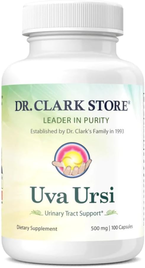 Uva Ursi Urinary Tract Support - 500mg, 63 Vegan Supplements, Immune Boost - Dr Clark Store - BoostGo Australia