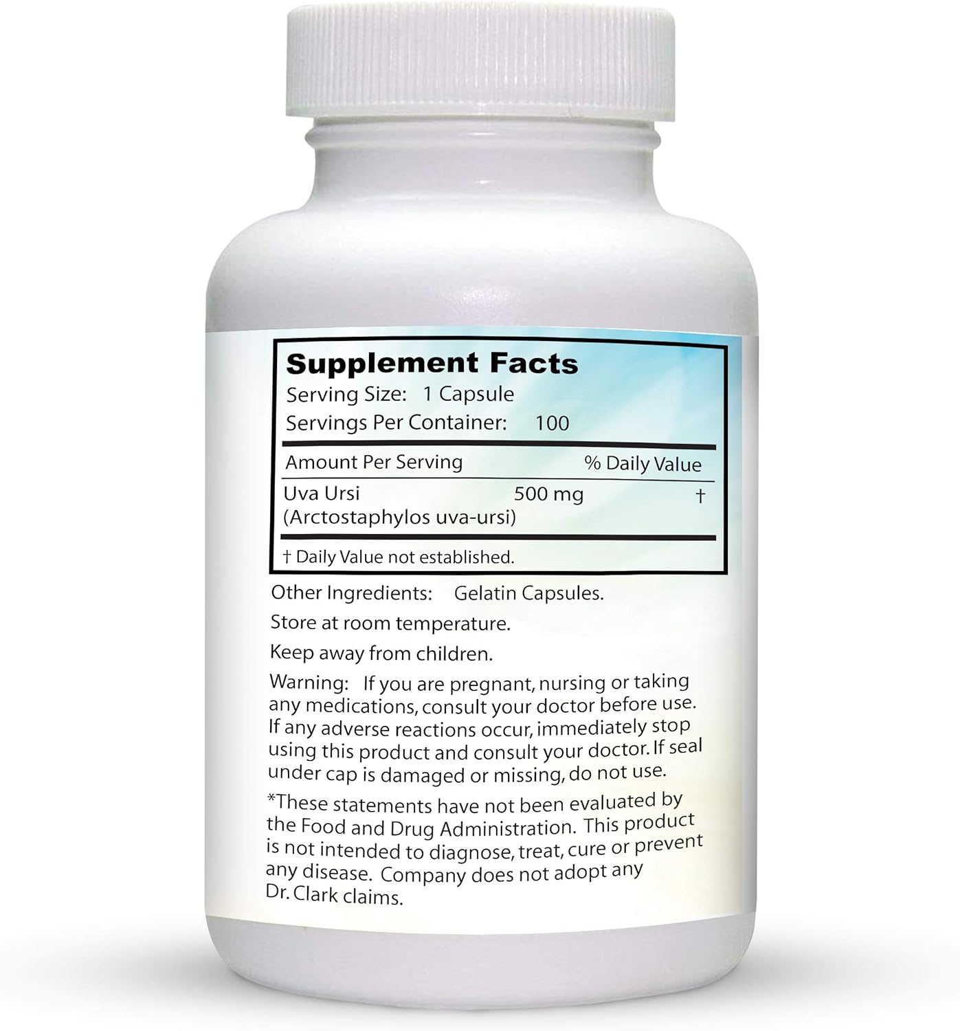 Uva Ursi Urinary Tract Support - 500mg, 63 Vegan Supplements, Immune Boost - Dr Clark Store - BoostGo Australia