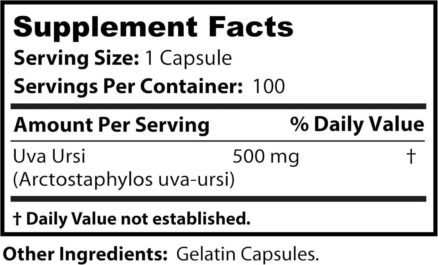 Uva Ursi Urinary Tract Support - 500mg, 63 Vegan Supplements, Immune Boost - Dr Clark Store - BoostGo Australia