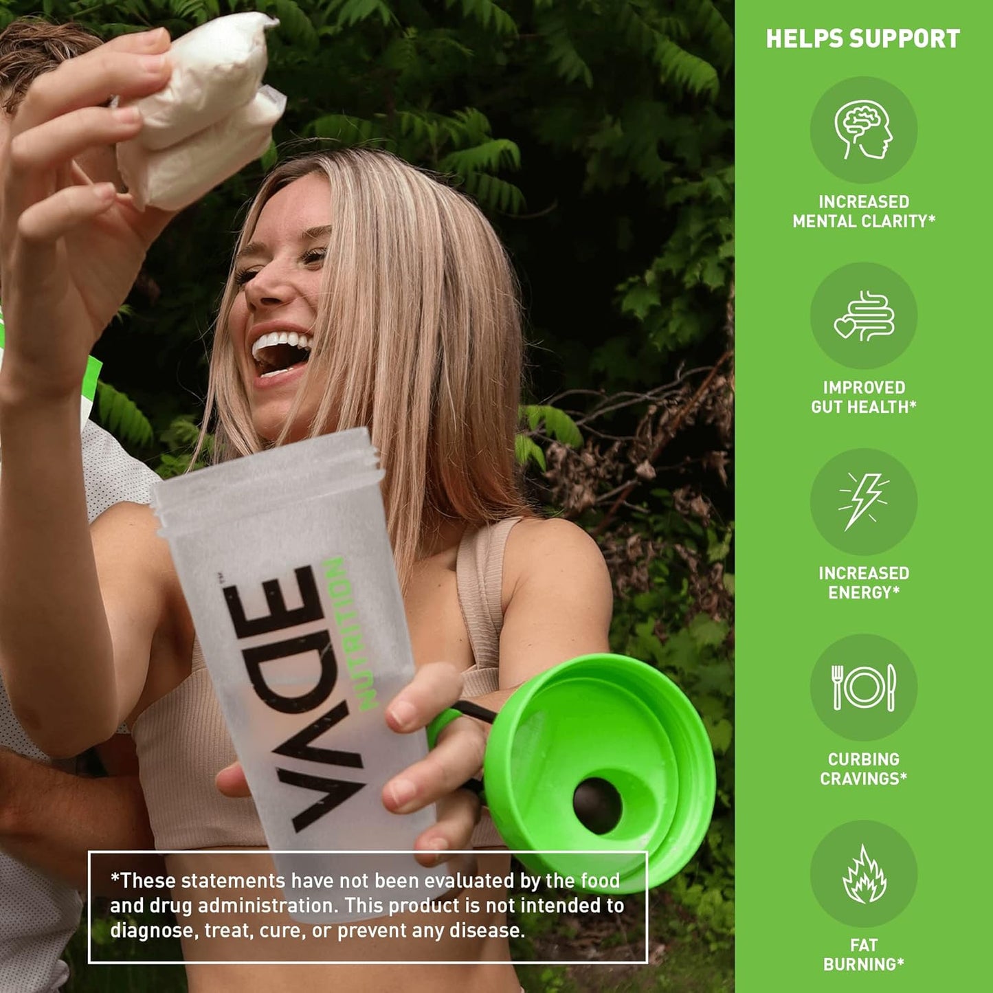 Vade Nutrition Plant-Based Meal Replacement Packs - Vanilla Flavor, On-The-Go Vegan Nutrition with 26 Vitamins & Minerals, 10 Superfoods, Lactose & Gluten Free, No Sugar Added - 14 Servings