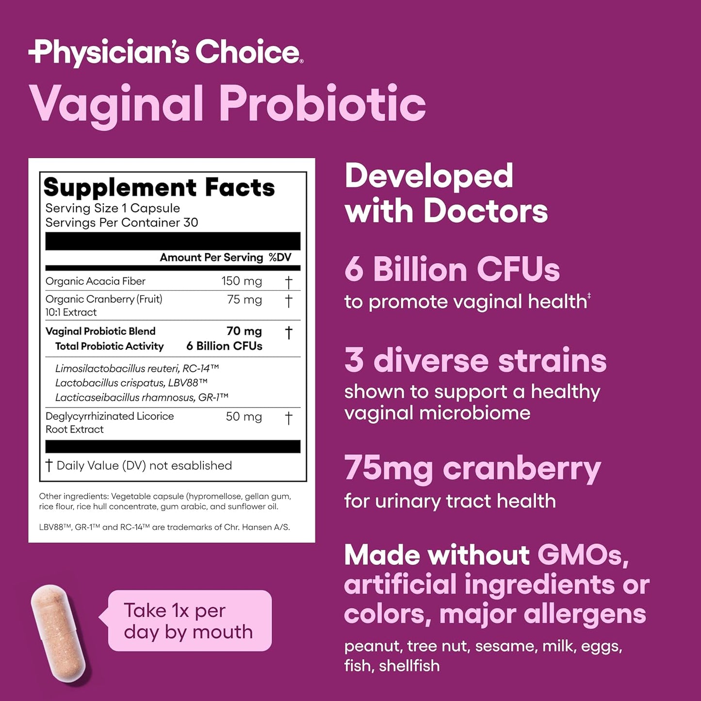Vaginal Probiotic Bundle with Physician's CHOICE - 60 Billion CFU, 30ct