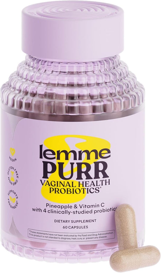 Vaginal Probiotics for Women - Supports pH Balance & Urinary Tract Health with Lactobacillus Blend, Pineapple & Vitamin C - 60 Capsules