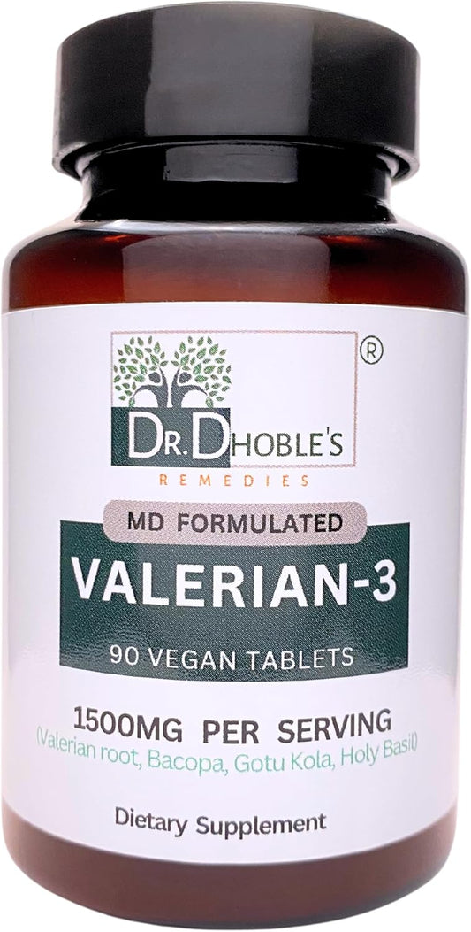 Valerian MD Herbal Sleep Aid by Dr. Dhoble - Natural Non GMO Formula with Additional Herbs for Better Sleep