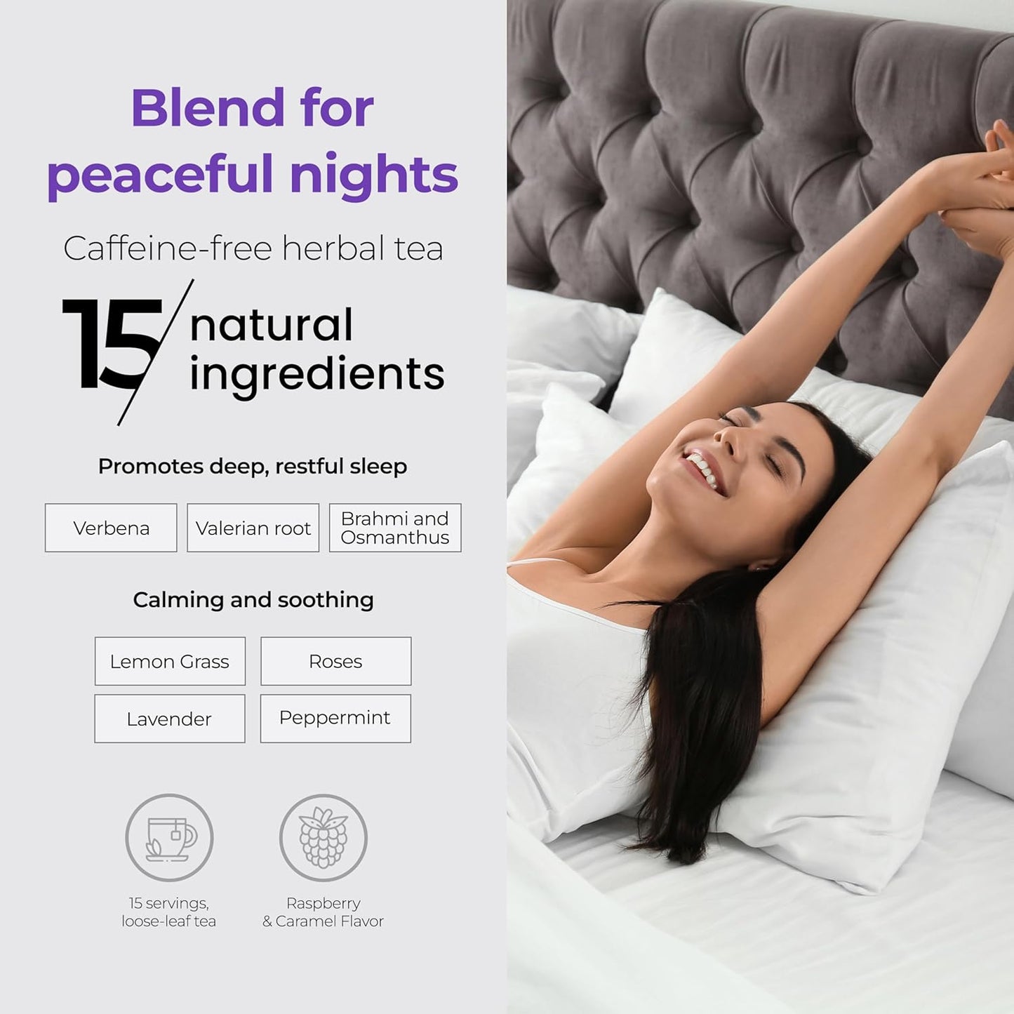 Valerian Root Sweet Dreams Tea & Mobility Magnesium Collagen Capsule Wellness Bundle - 60 Servings