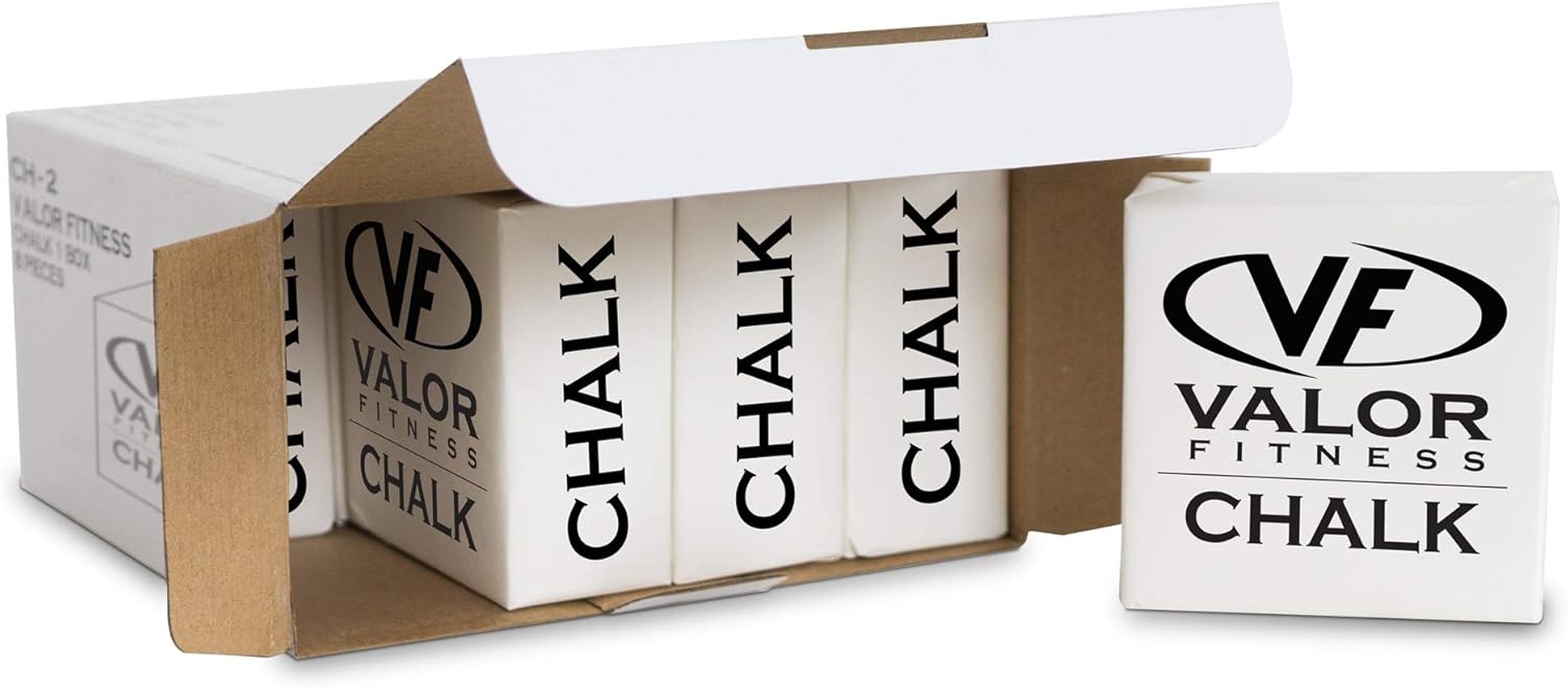 Valor Fitness CH-2 Gym Chalk for Enhanced Grip and Performance in Weightlifting, Rock Climbing, and Cross Training