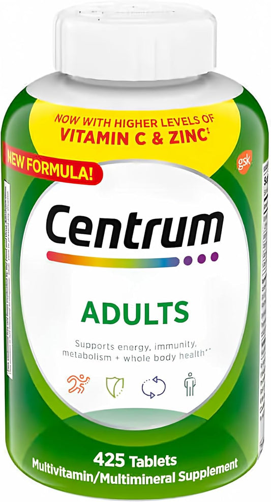 VANBAR Centrum Adults Multivitamin with 425 Tablets - Complete Daily Nutrition Supplement
