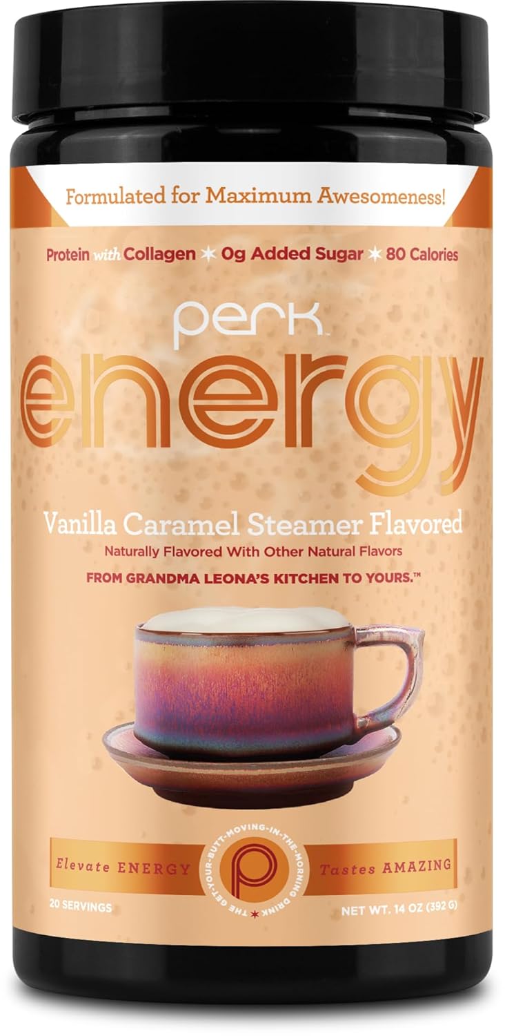 Vanilla Caramel Steamer Drink Powder - 20 Servings, Gluten-Free & Peanut-Free