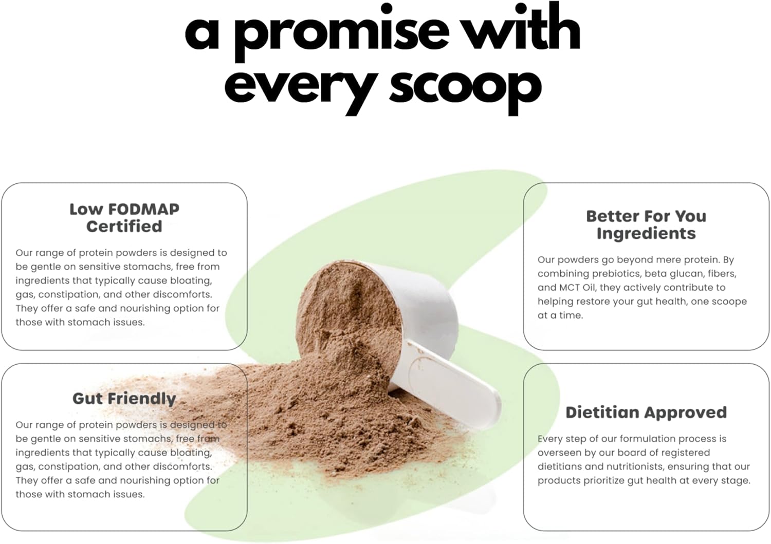 Vanilla Collagen Peptides & Oat Protein Powder - Low FODMAP, Dairy-Free, Non-Bloating (20 Servings)