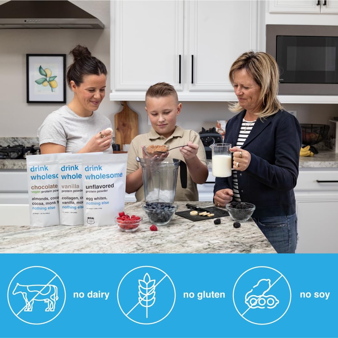 Vanilla Egg White Protein Powder - Sensitive Stomach Friendly, Dairy & Lactose Free, No Artificial Sweeteners - Carnivore & Paleo Approved - Safe for Kids & Seniors - BoostGo Australia