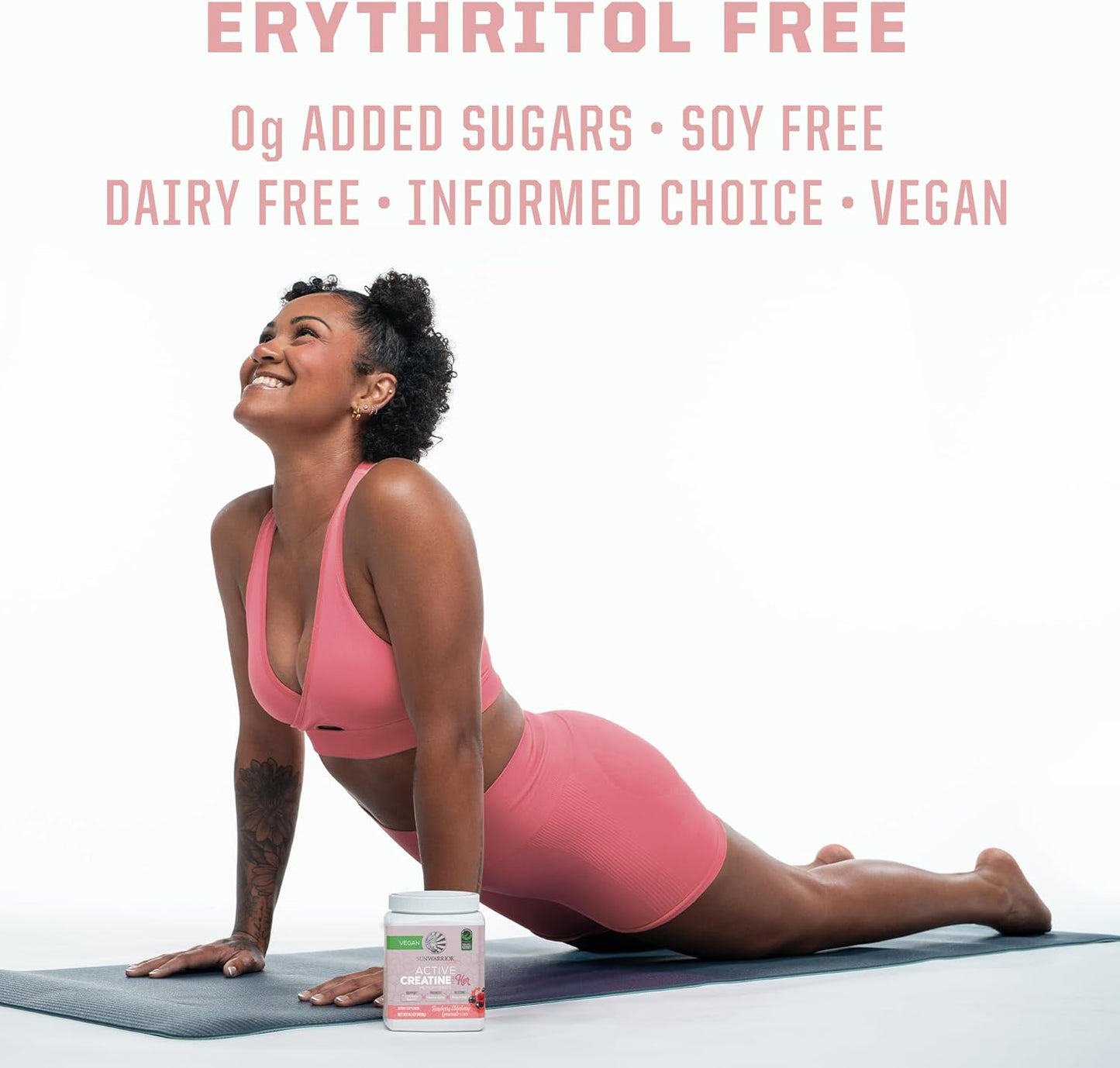 Vanilla Flavored Vegan Collagen Building Powder & Berry Lemonade Creatine Monohydrate Powder Bundle