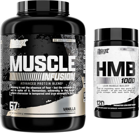 Vanilla HMB Whey Protein Powder by Nutrex Research | 1000 MG | Supports Muscle Recovery