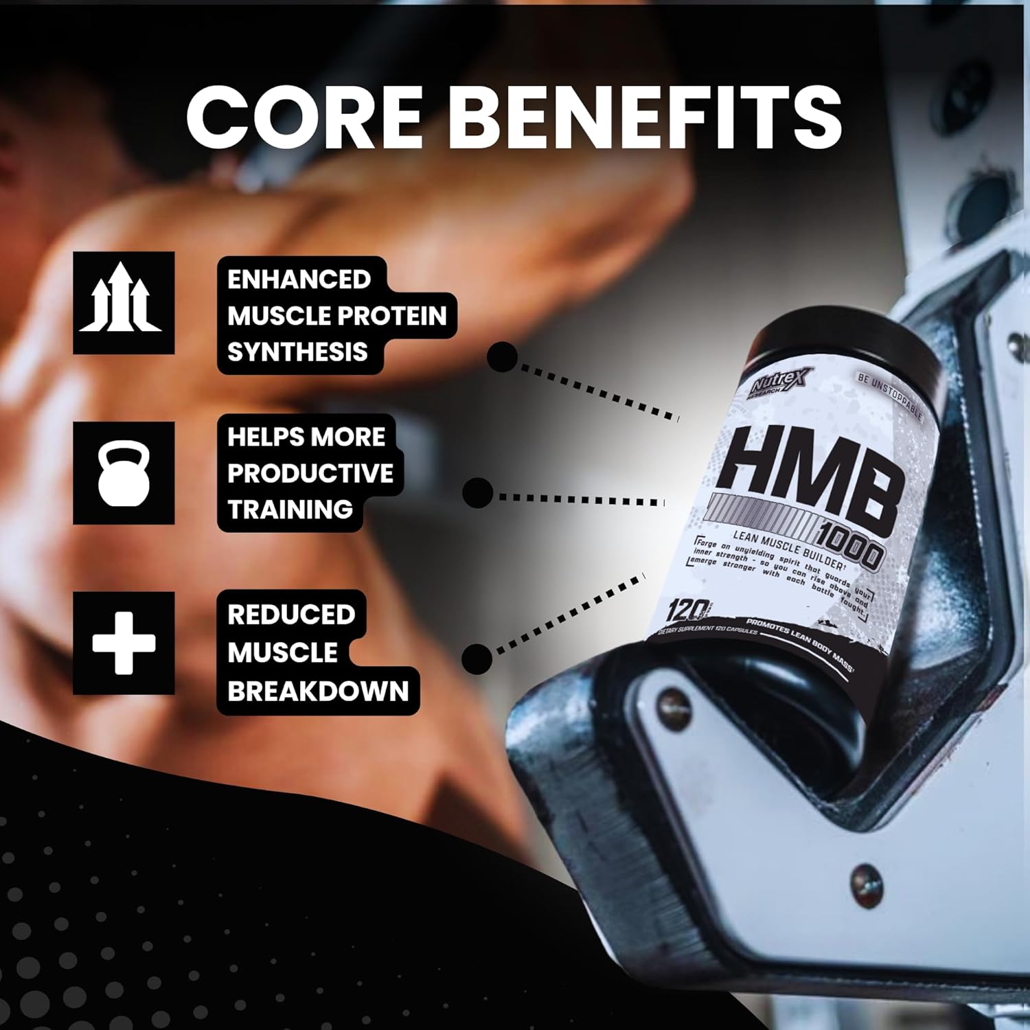 Vanilla HMB Whey Protein Powder by Nutrex Research | 1000 MG | Supports Muscle Recovery