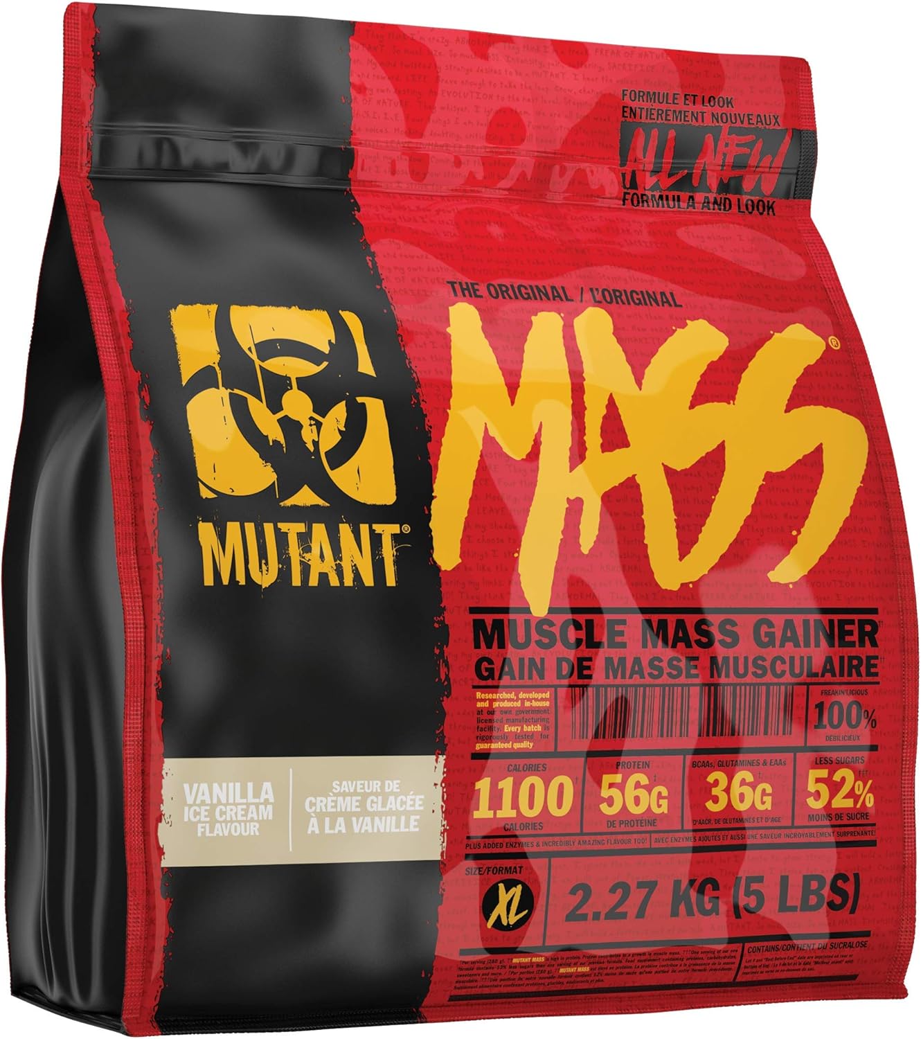 Vanilla Ice Cream Mutant MASS Gainer 5 Lbs - Ultimate Size and Strength Gainer