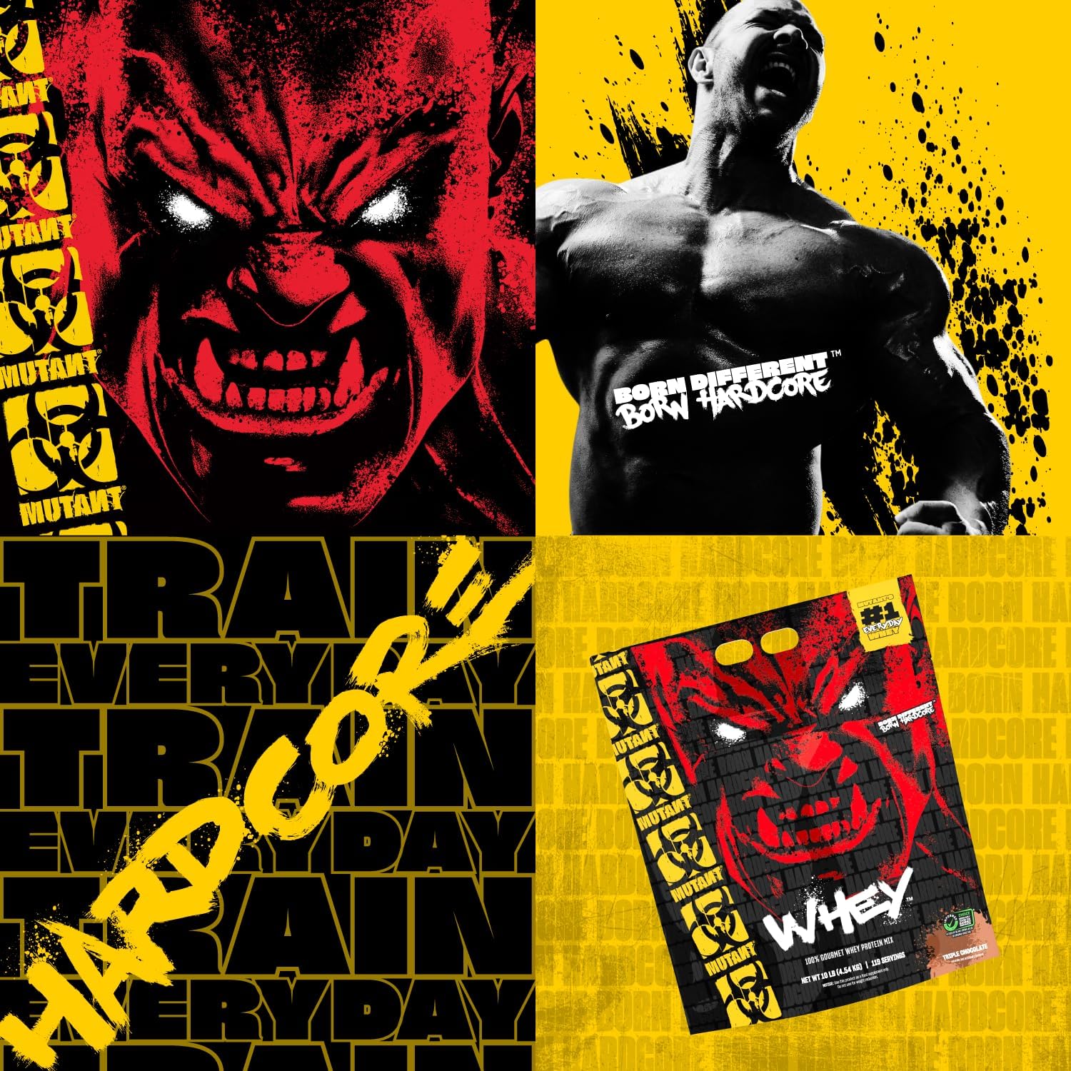 Vanilla Ice Cream Mutant Whey Protein Powder Shake - 5lbs, 100% Whey, Gourmet Taste, 22g Protein, Fast Absorbing, Easy Digesting