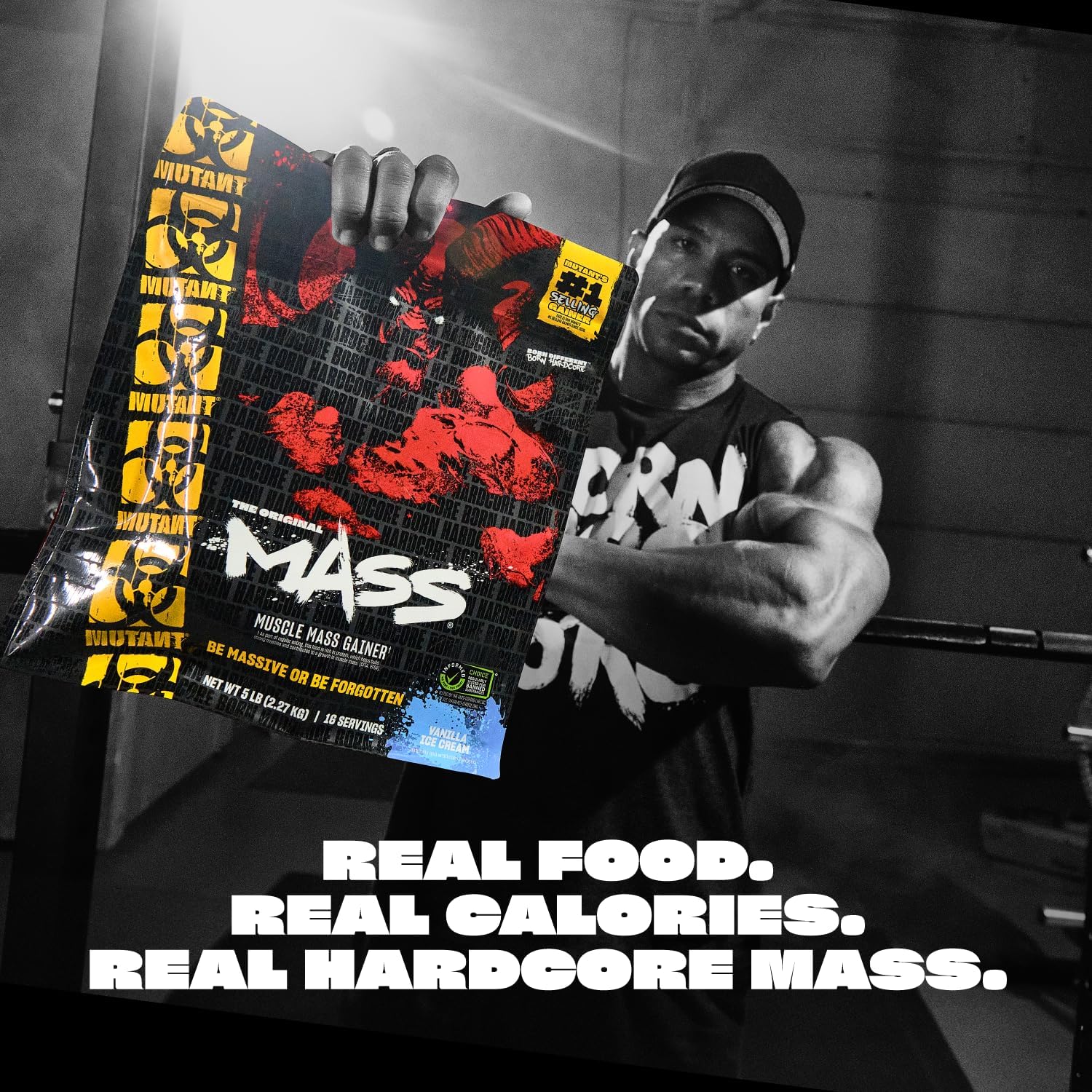 Vanilla Ice Cream Weight Mass Gainer Protein Powder for Muscular Mass - 15 Pound - High Calorie Formula by Mutant Mass