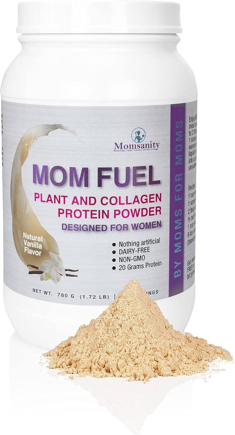 Vanilla Momsanity Dairy-Free Plant & Collagen Protein Powder for Women - 20g Protein Blend