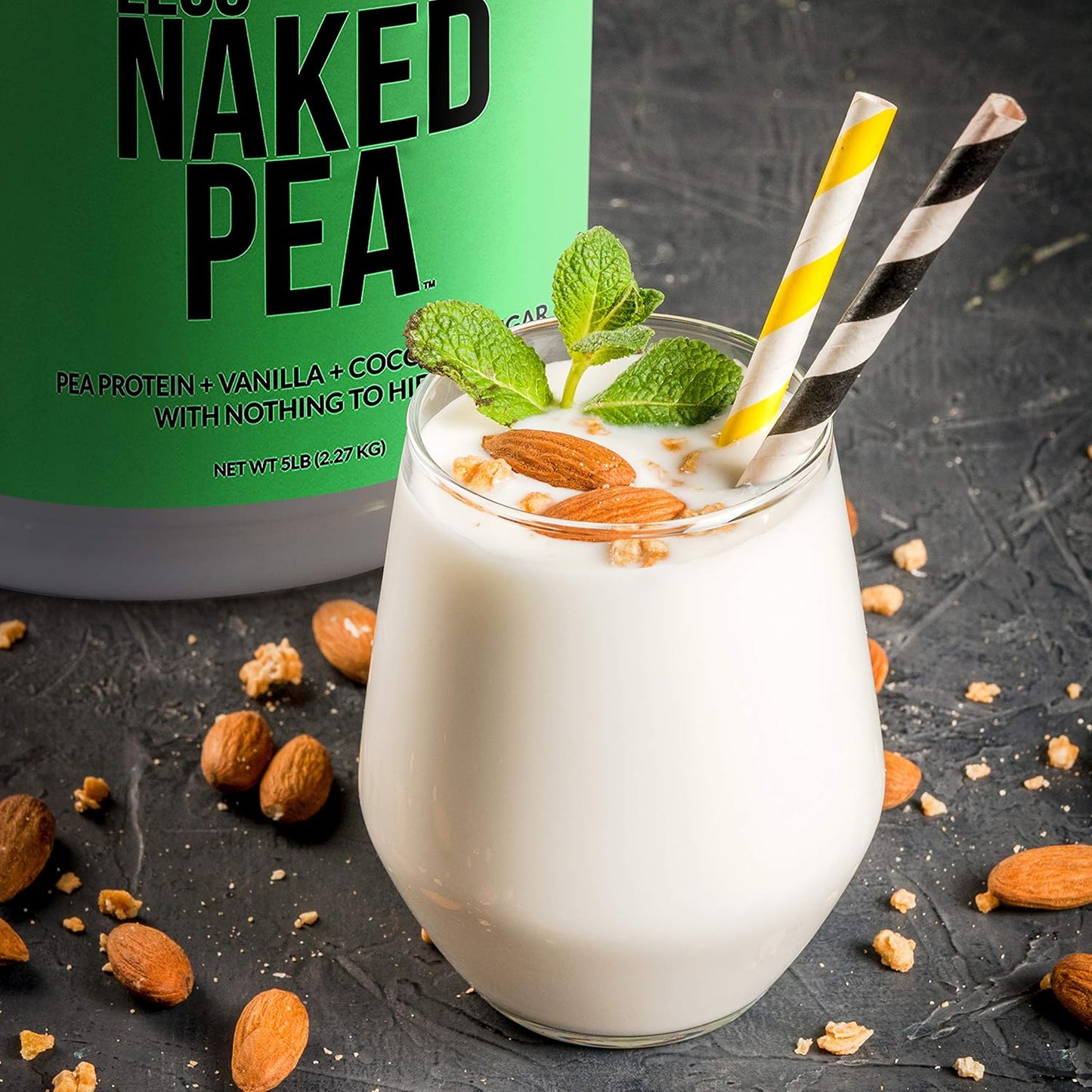 Vanilla Pea Protein Isolate - 5lb Bulk - Plant Based, Vegetarian & Vegan - Non-GMO, Gluten Free - Easy to Digest - North American Farms