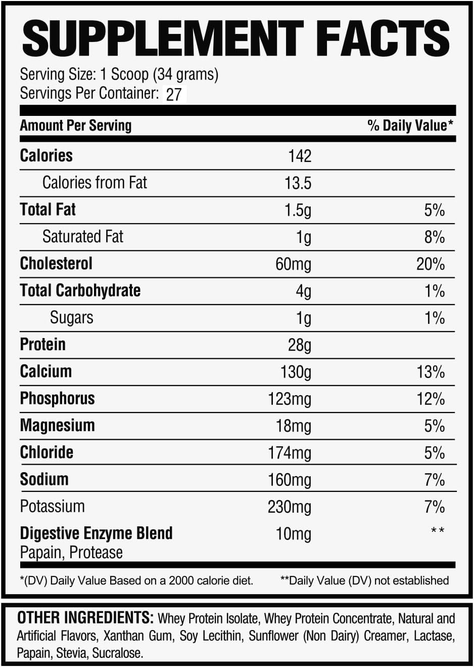 Vanilla Whey Isolate Protein Powder by Alpha Nutrition Labs - 28g Protein Source, Low Carb, Classic Specialty Flavor