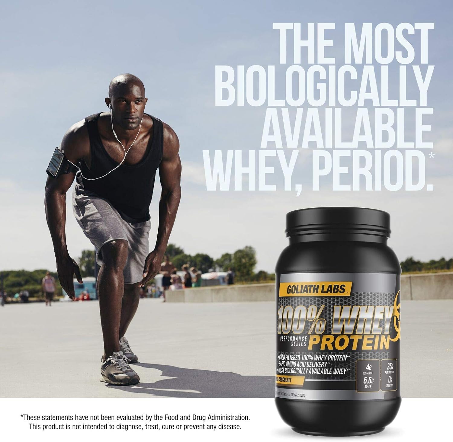 Vanilla Whey Protein Powder - Goliath Labs - 100% Whey - 20 lb Size