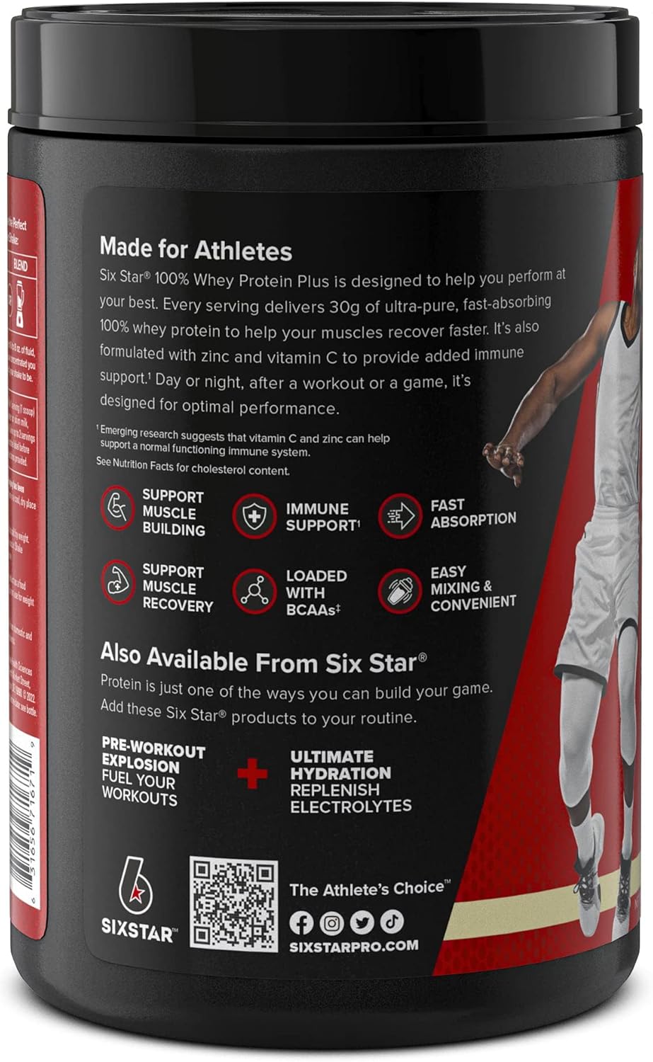 Vanilla Whey Protein Powder for Lean Muscle Gain | Six Star Whey Protein Plus with Isolate & Peptides | Muscle Builder for Men & Women | 2 lbs Package - BoostGo Australia