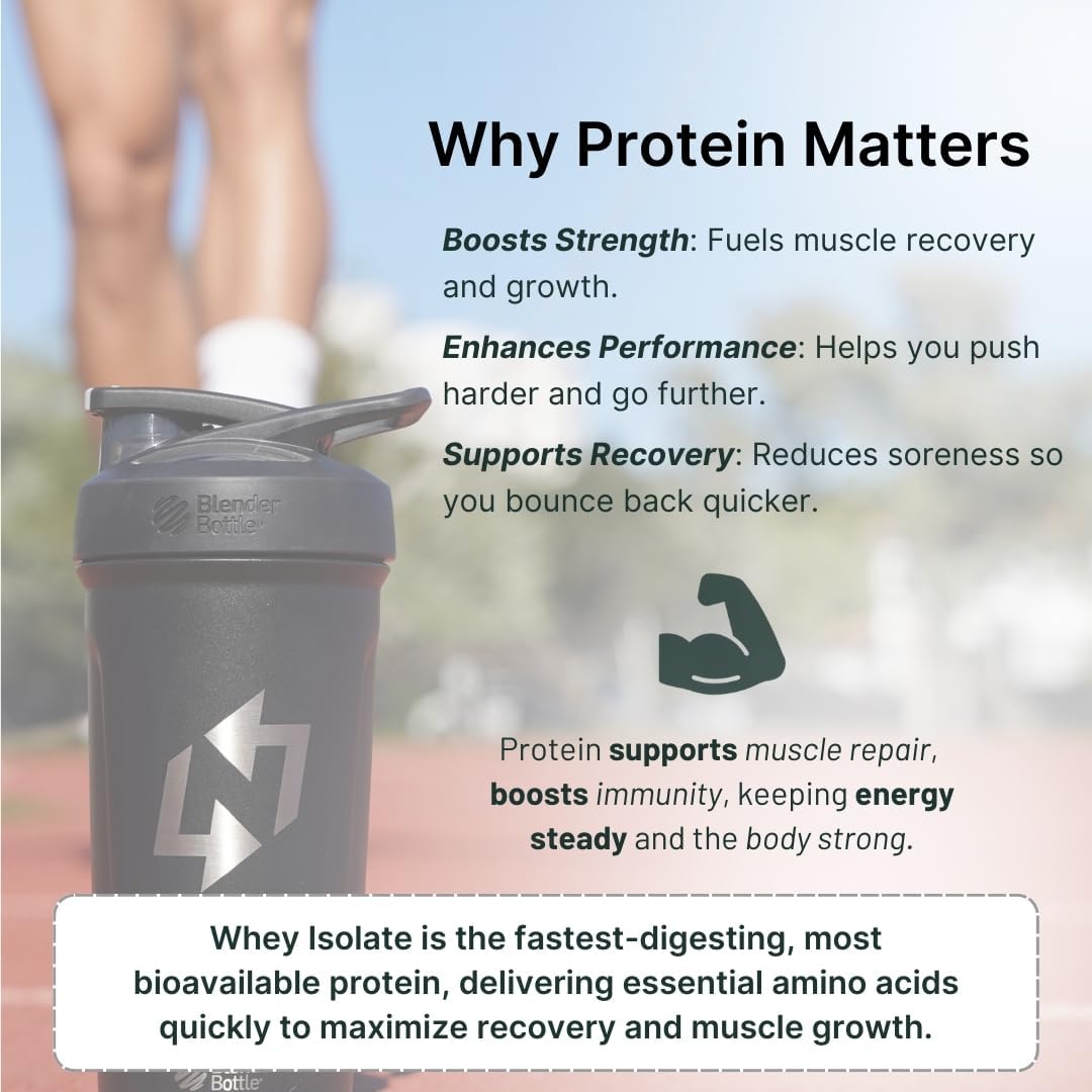 Vanilla Whey Protein Powder with Creatine - 25g Protein, 5g Creatine - Single-Serve Packets for Travel - Gluten-Free, No Added Sugar - 6-Pack