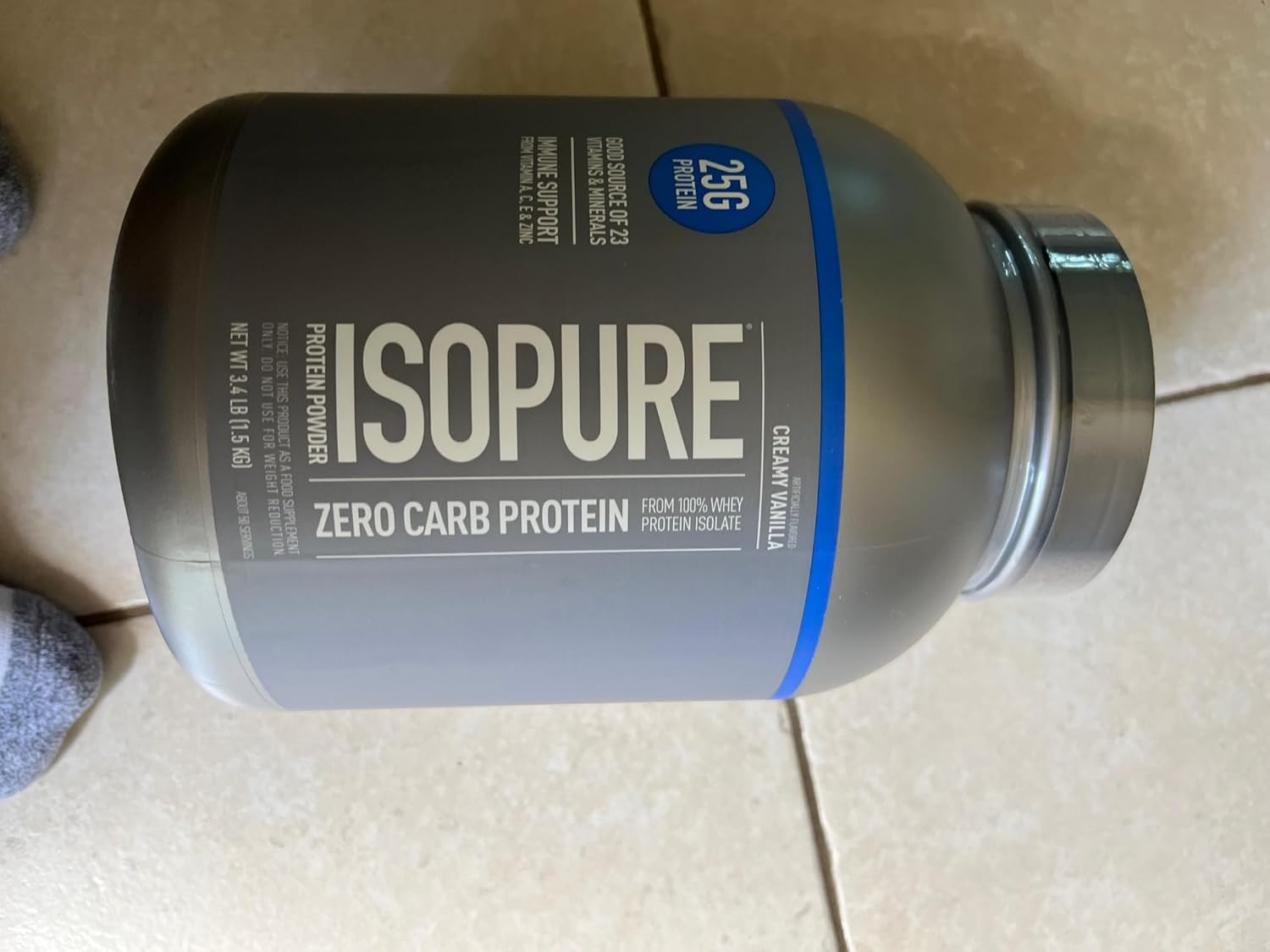 Vanilla Zero Carb 100% Whey Protein Isolate - High Quality Protein Powder