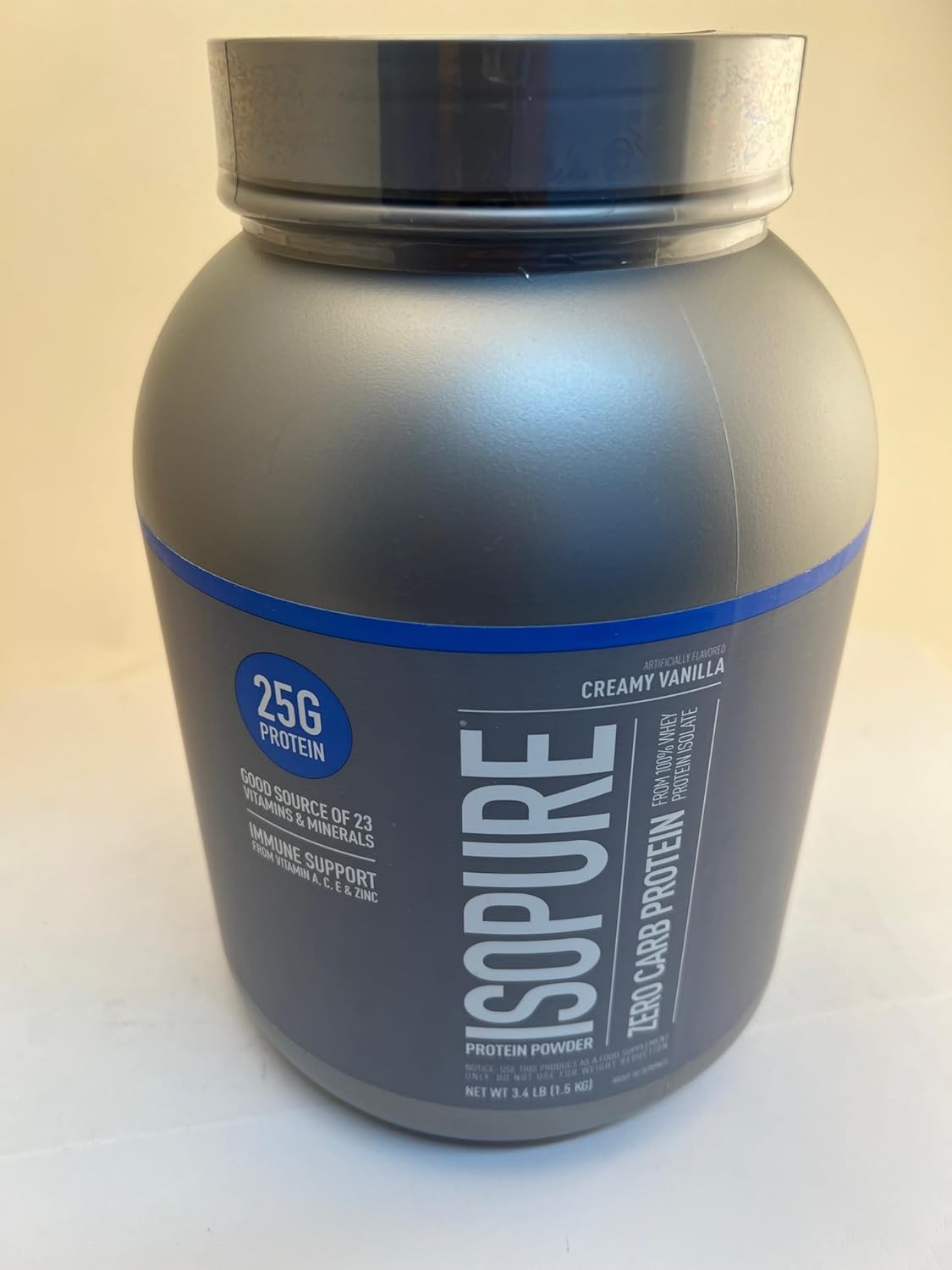 Vanilla Zero Carb 100% Whey Protein Isolate - High Quality Protein Powder