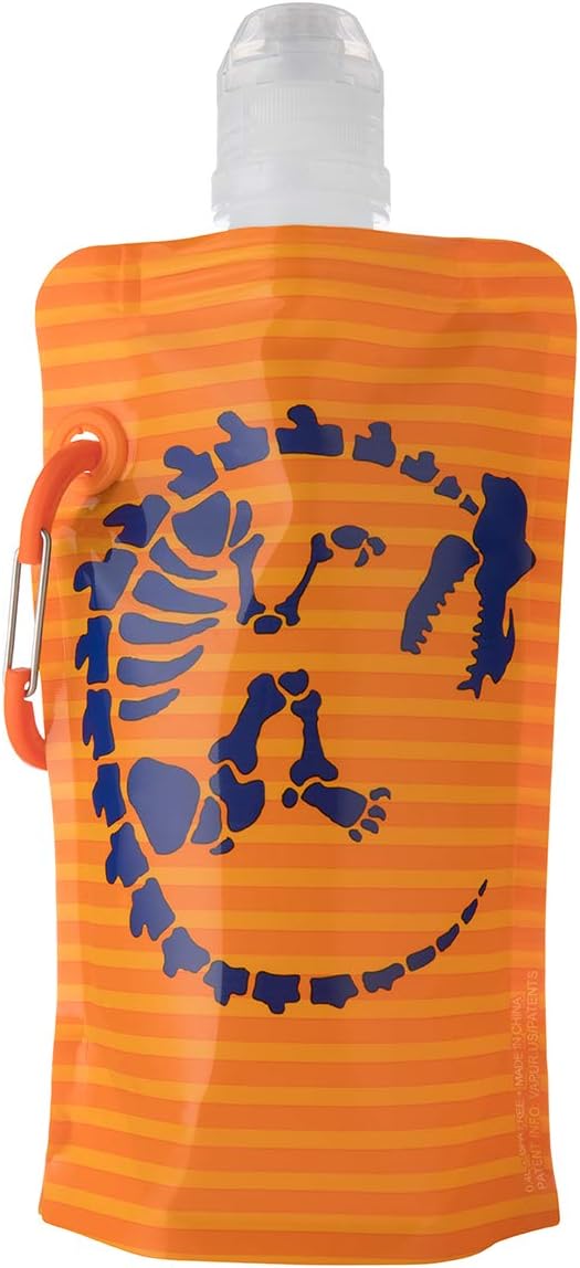 Vapur Kids Flexible Collapsible Anti-Bottle with Clip for Portable Hydration on-the-go