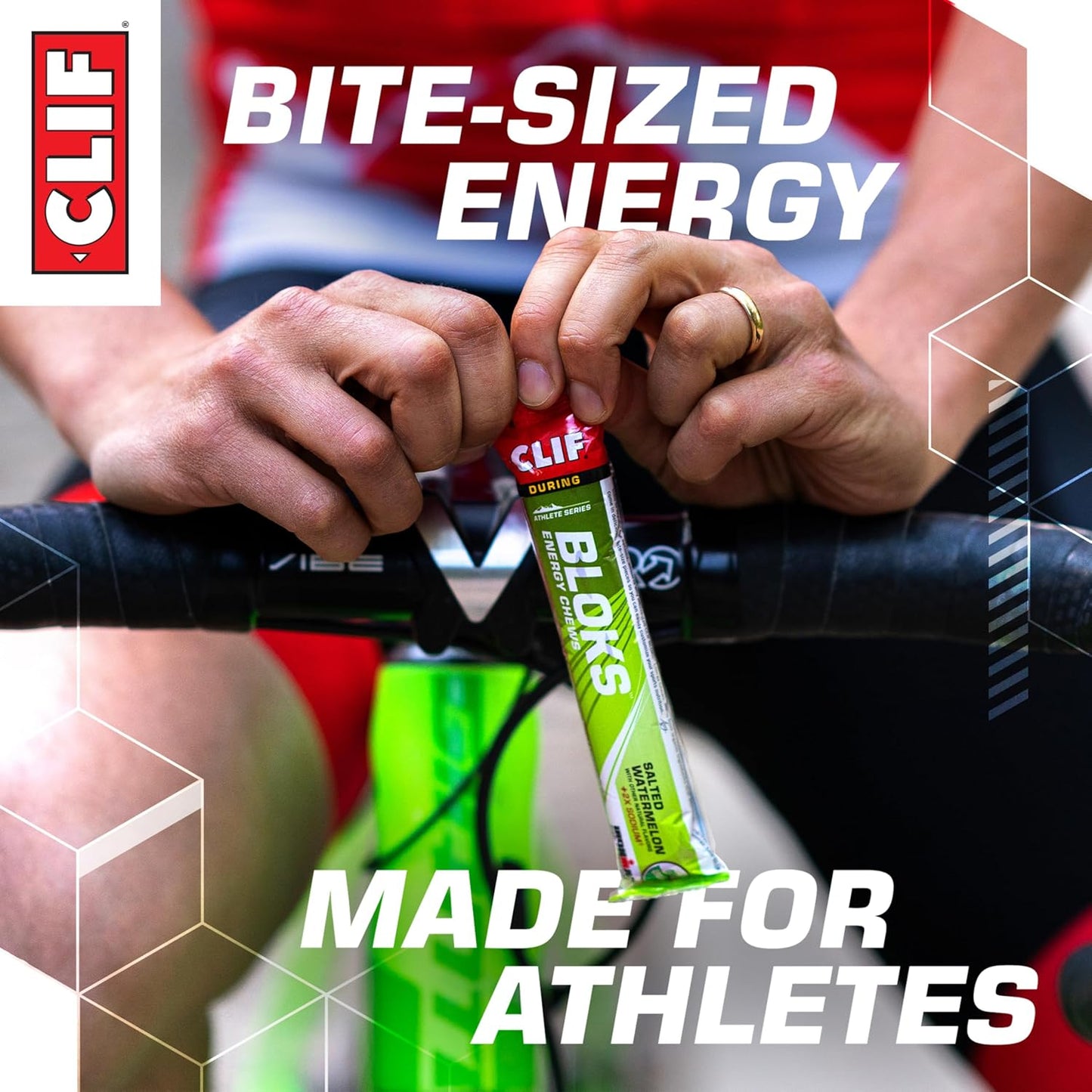 Variety Pack Clif Bloks Energy Chews with Caffeine for Cycling and Running - Non-GMO Plant Based Fuel - Quick Carbs and Electrolytes - 8 Packets