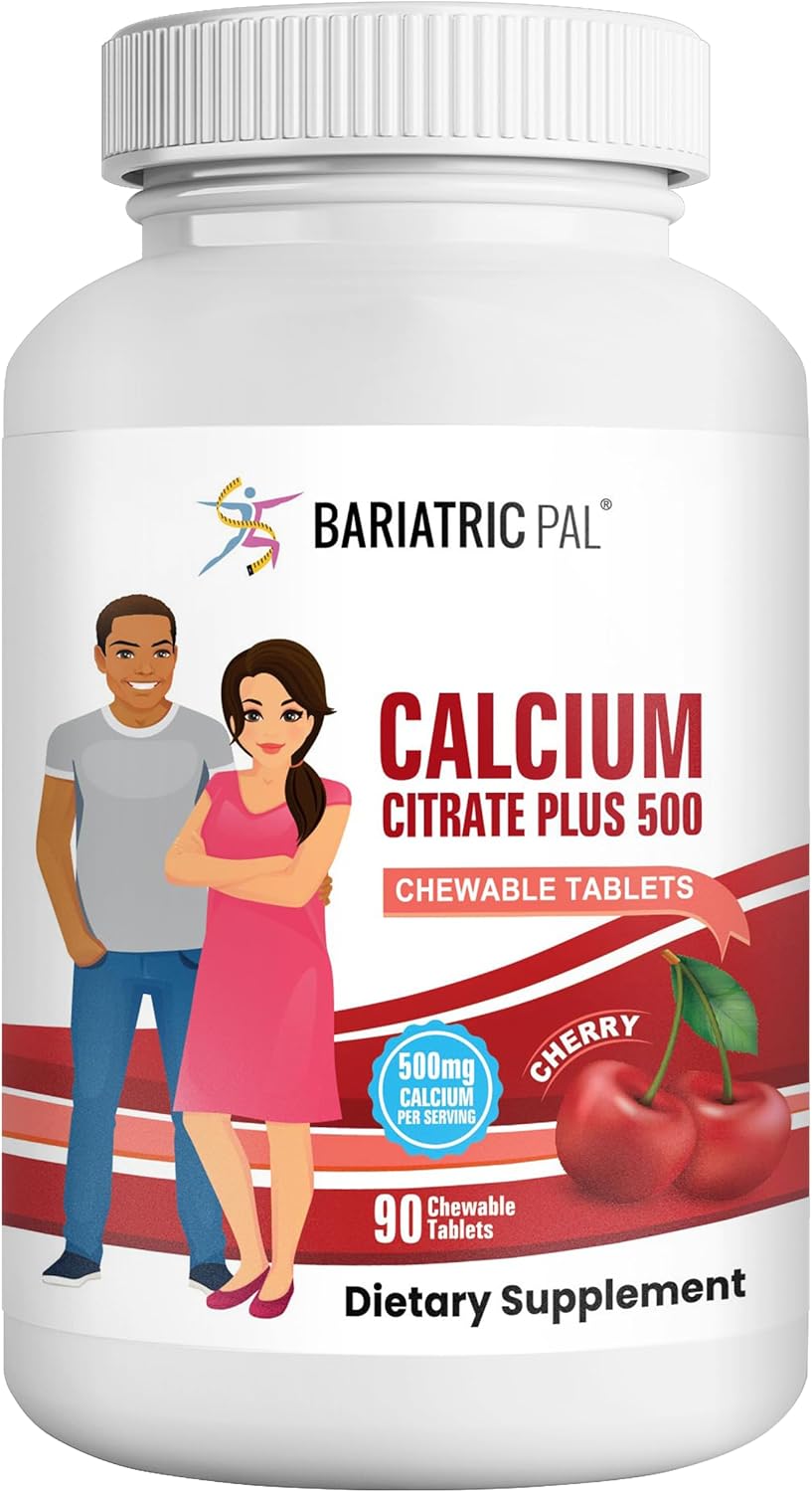 Variety Pack of BariatricPal Calcium Citrate 500mg Chewable Tablets - 2 Flavors