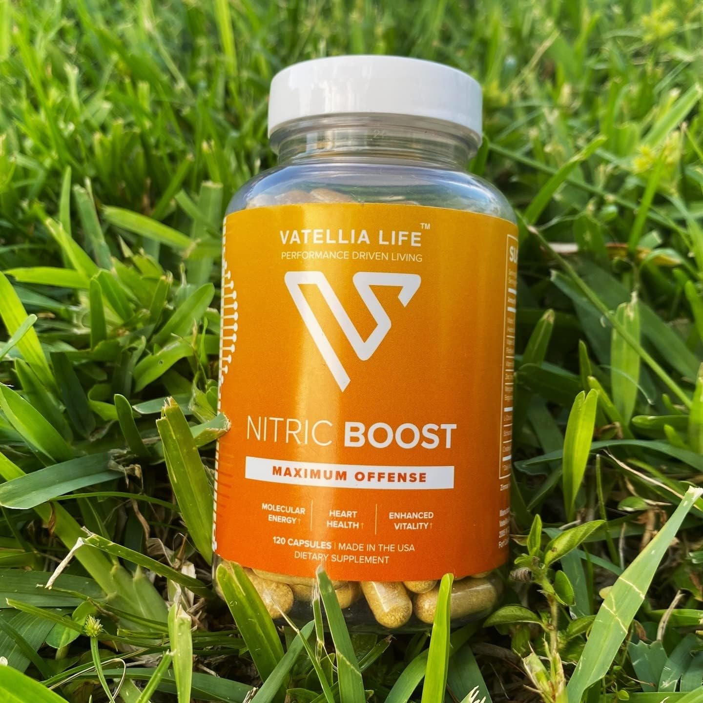 Vatellia Life Nitric Boost: Natural Nitric Oxide Supplement for Men - High Absorption Formula - Boost Blood Flow - 2 Month Supply