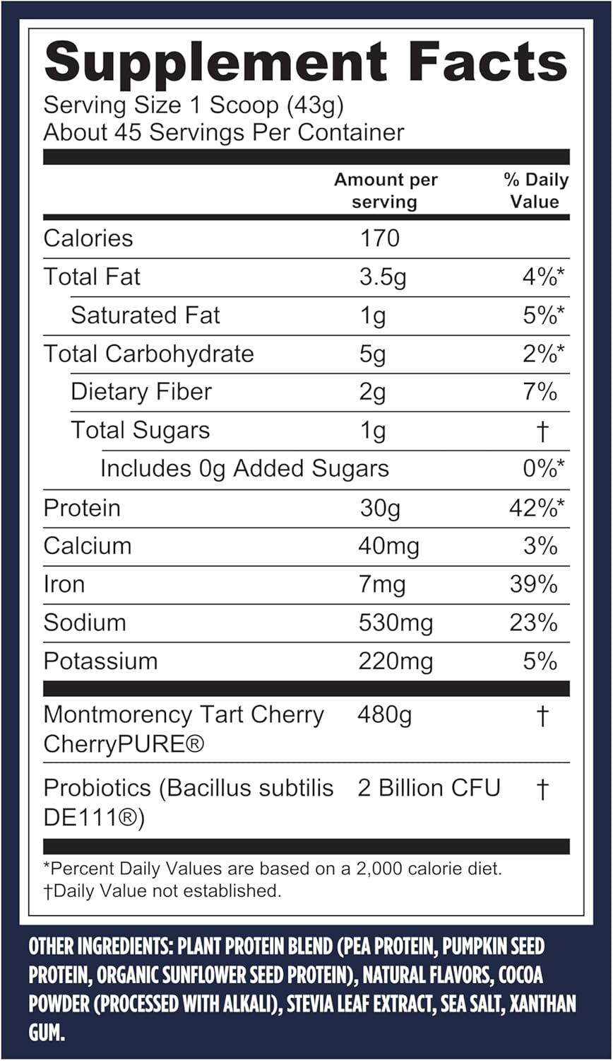 Vega Premium Sport Protein Mocha Powder - Vegan & Non-GMO Plant-Based Drink Mix - NSF Certified for Sport - 4lb 3 oz