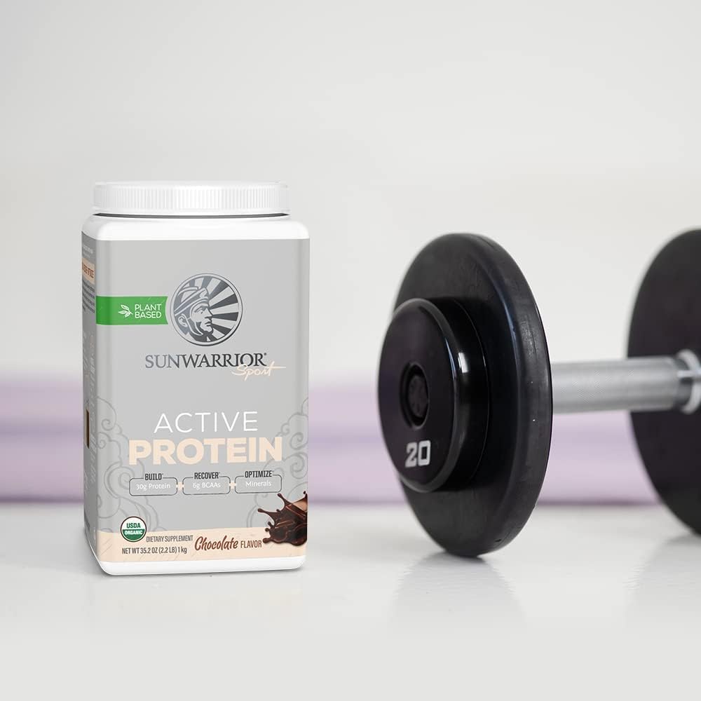 Vegan Active Protein Powder: Sunwarrior High Performance Plant-Based Recovery Drink for Athletes (Sugar-Free)
