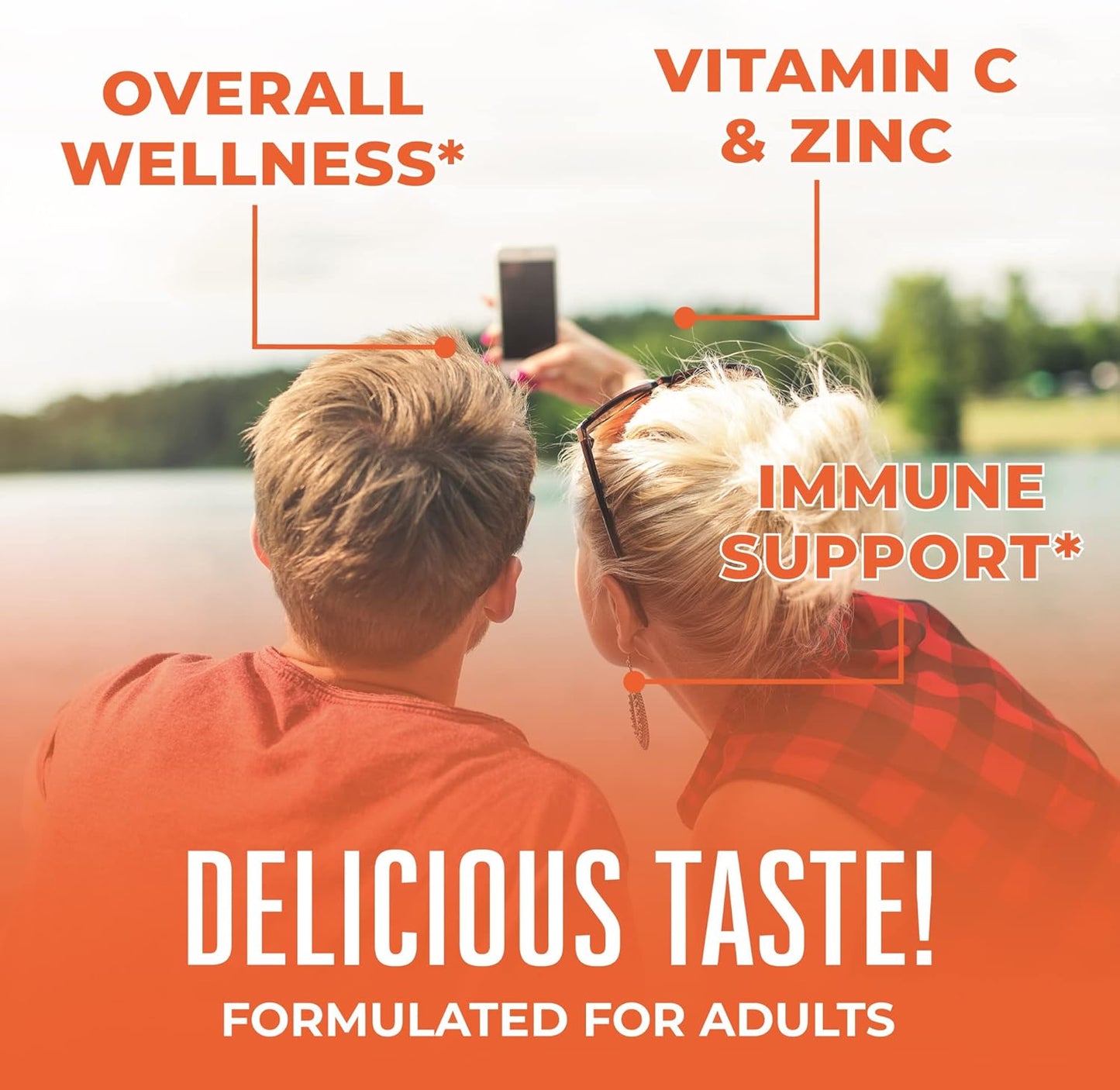 Vegan Adult Immunity Vitamins with Zinc & Vitamin C - 90 Count | Non-GMO, Gluten-Free Supplement for Ages 14+ by MaryRuth Organics
