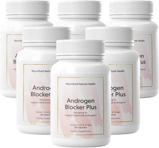 Vegan Androgen Blocker Plus Supplement for Women's Health - 360 Capsules with Zinc & Saw Palmetto for Wellness Support & Vitality
