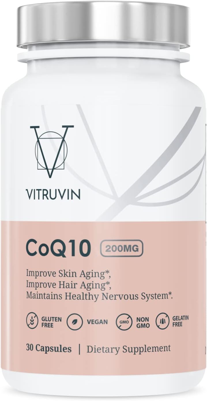 Vegan Beauty + Comfort Pack with COQ10, Trans-Resveratrol, and Curcumin for Healthy Skin, Heart, Joints, and Brain - Non-GMO, Gluten-Free