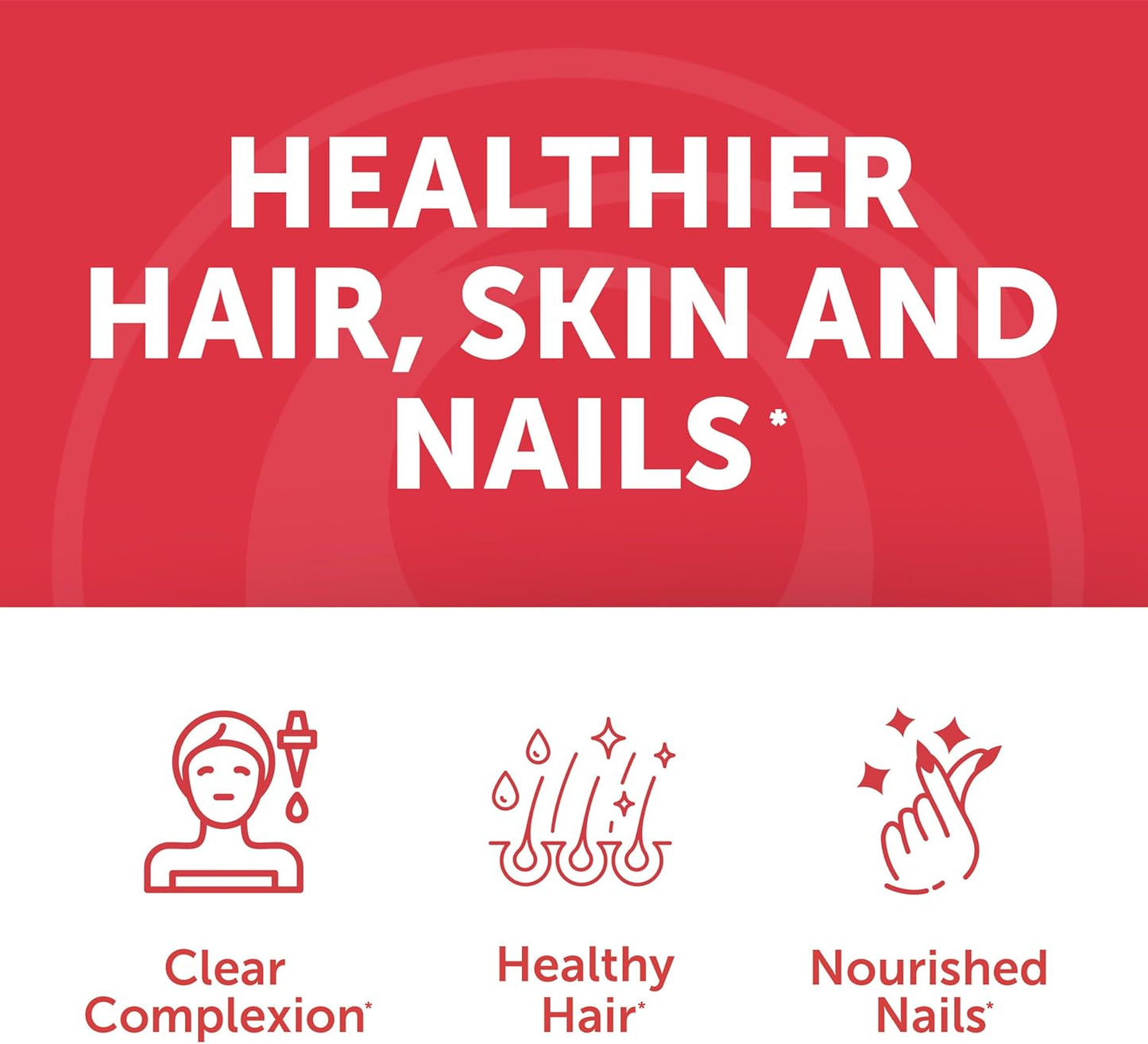 Vegan Biotin & Vitamin B12 Gummies Bundle for Hair, Skin & Nails Growth - Includes Vitamin C & E - Non-GMO Supplement for Energy & Bone Health - 30 Day Supply