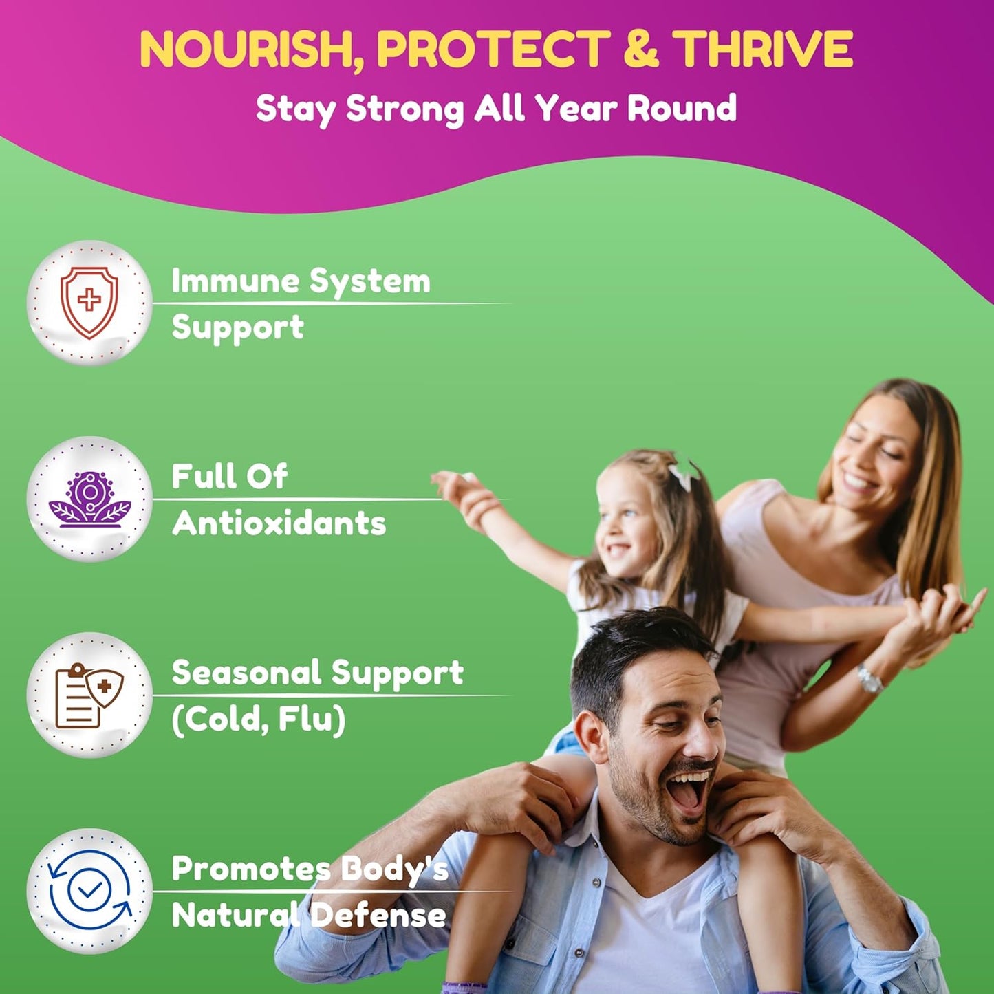 Vegan Black Sambucus Elderberry Gummies with Vitamin C and Zinc for Immune Support | Non-GMO Halal Vitamins | 60 Gummies