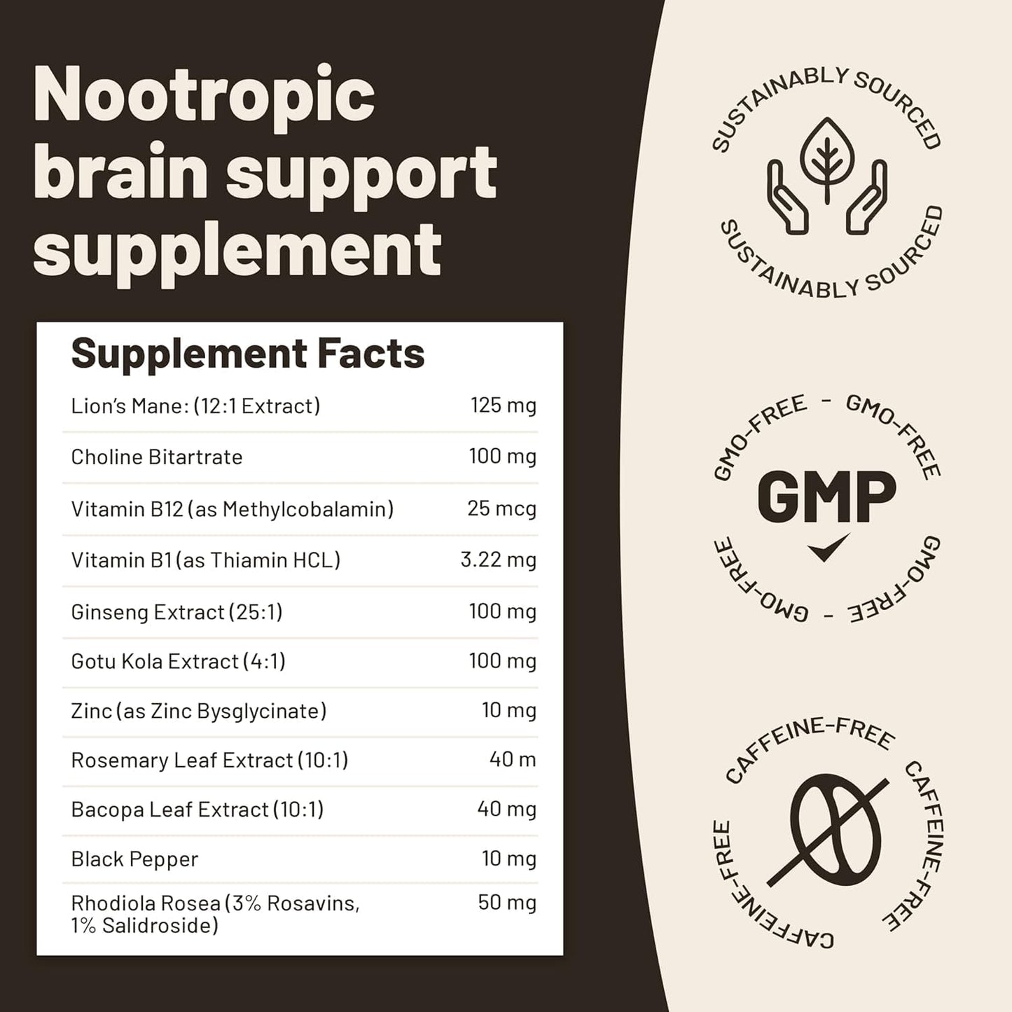 Vegan Brain Health Bundle - Lions Mane Nootropic Capsules & Vegan Multivitamins. Plant-Based Supplements for Memory, Focus & Overall Health