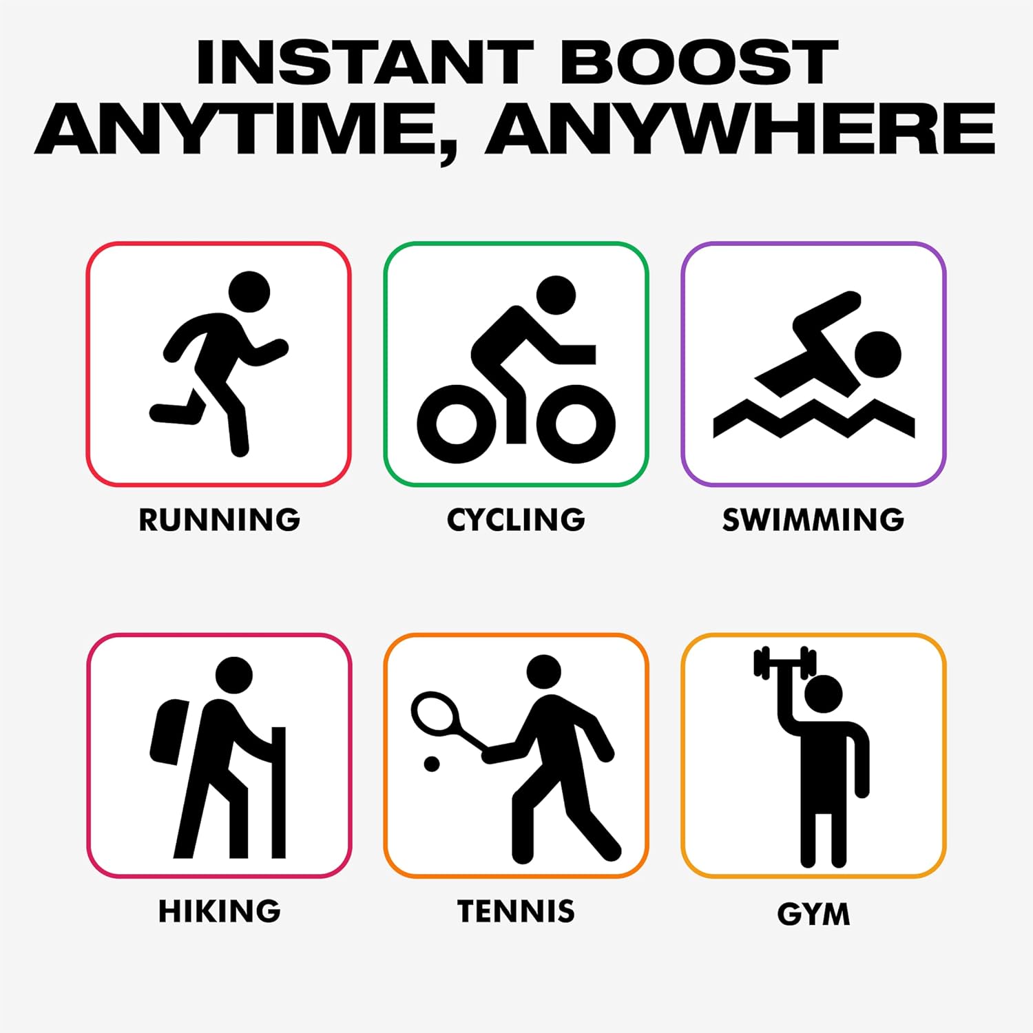 Vegan Caffeine Gummies Variety Pack for Running, Cycling, Sports | Low Sugar Energy Chews (12-Pack)