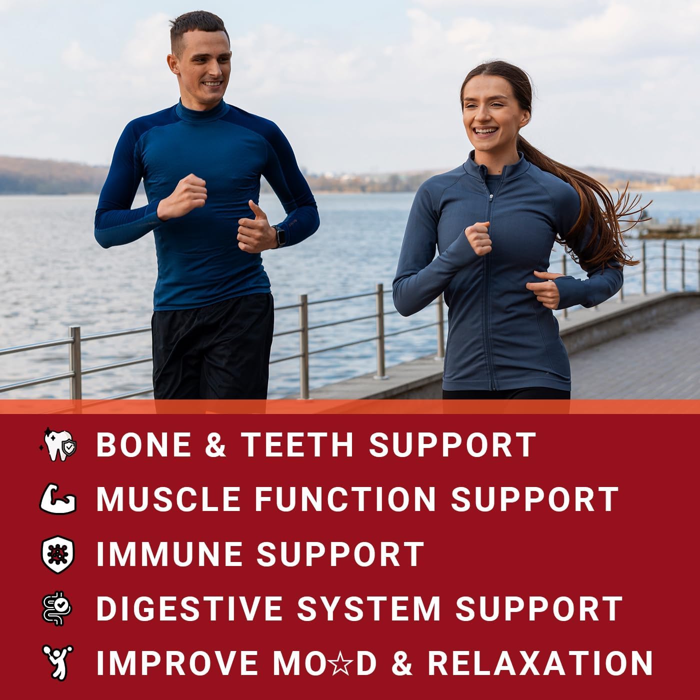 Vegan Calcium Gummies with Vitamin D3 K2, Zinc & Manganese for Bone, Muscle & Immune Support