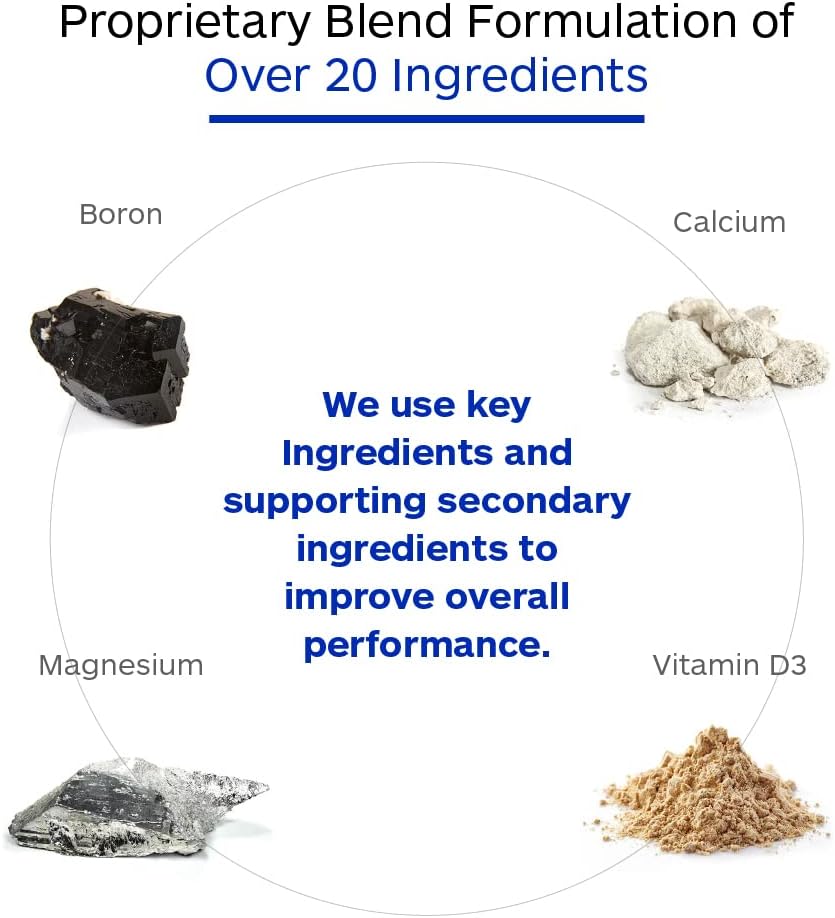 Vegan Cal/Mg + Boron Capsules for Bone Health, Skin, Teeth, and Nails - 90 Vegetarian Capsules