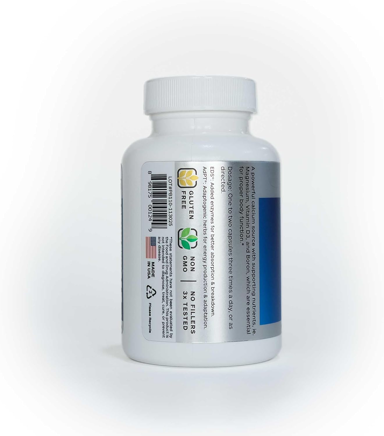 Vegan Cal/Mg + Boron Capsules for Bone Health, Skin, Teeth, and Nails - 90 Vegetarian Capsules