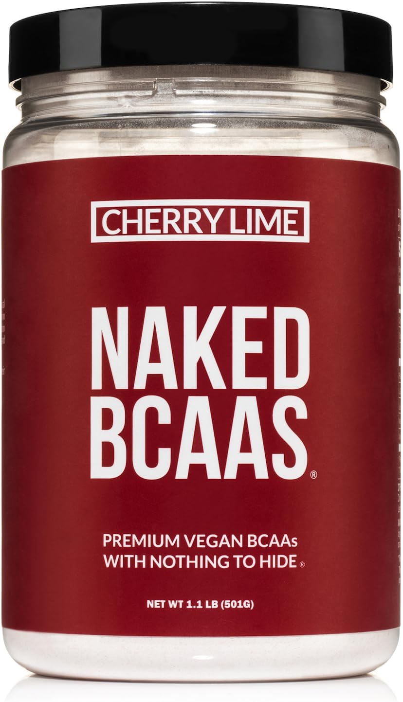 Vegan Cherry Lime BCAA Powder - 100% Pure Amino Acids Supplement (501g) - BoostGo Australia